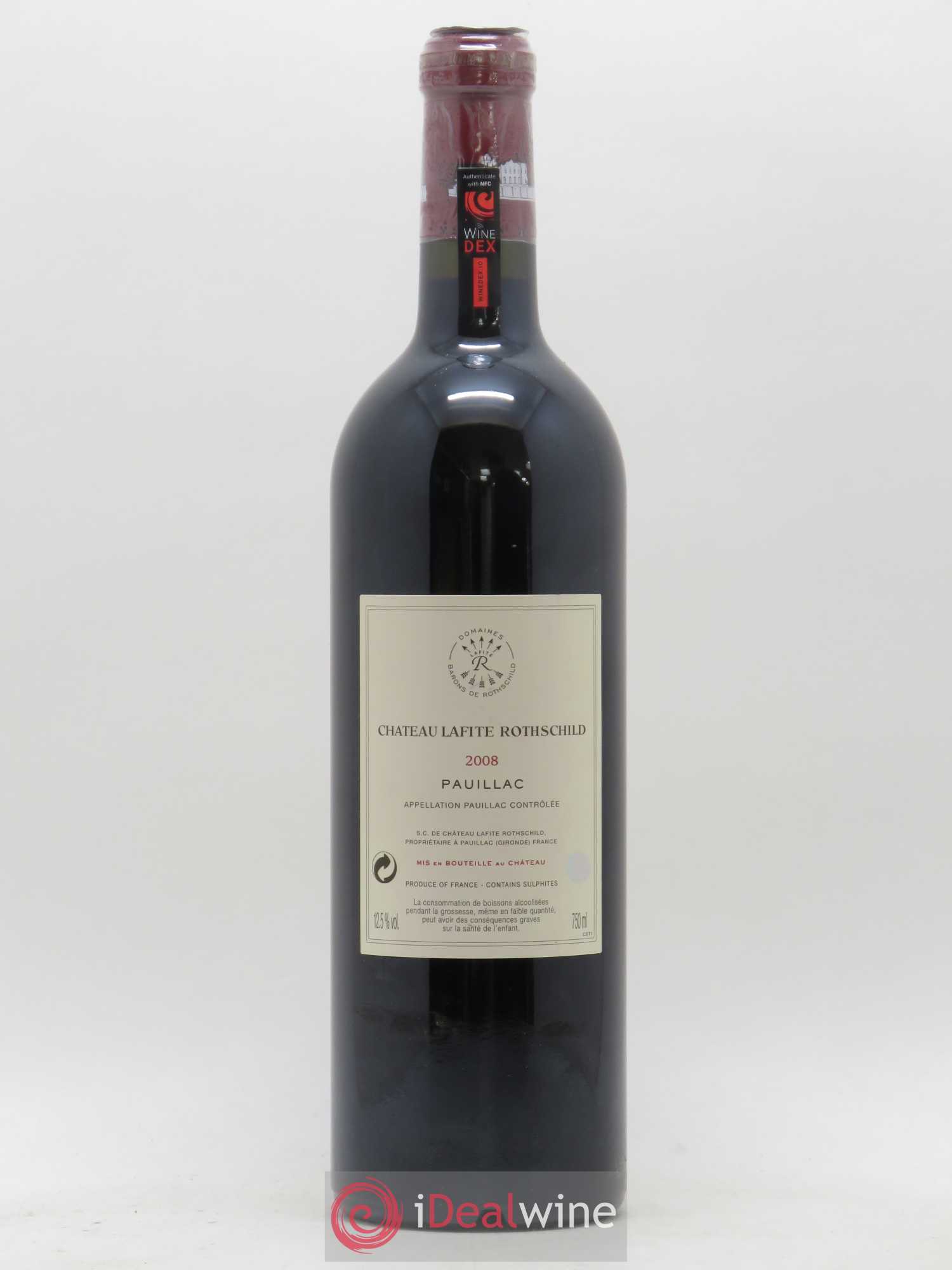 Château Lafite Rothschild 1er Grand Cru Classé 2008 - Lot de 1 bouteille - 1
