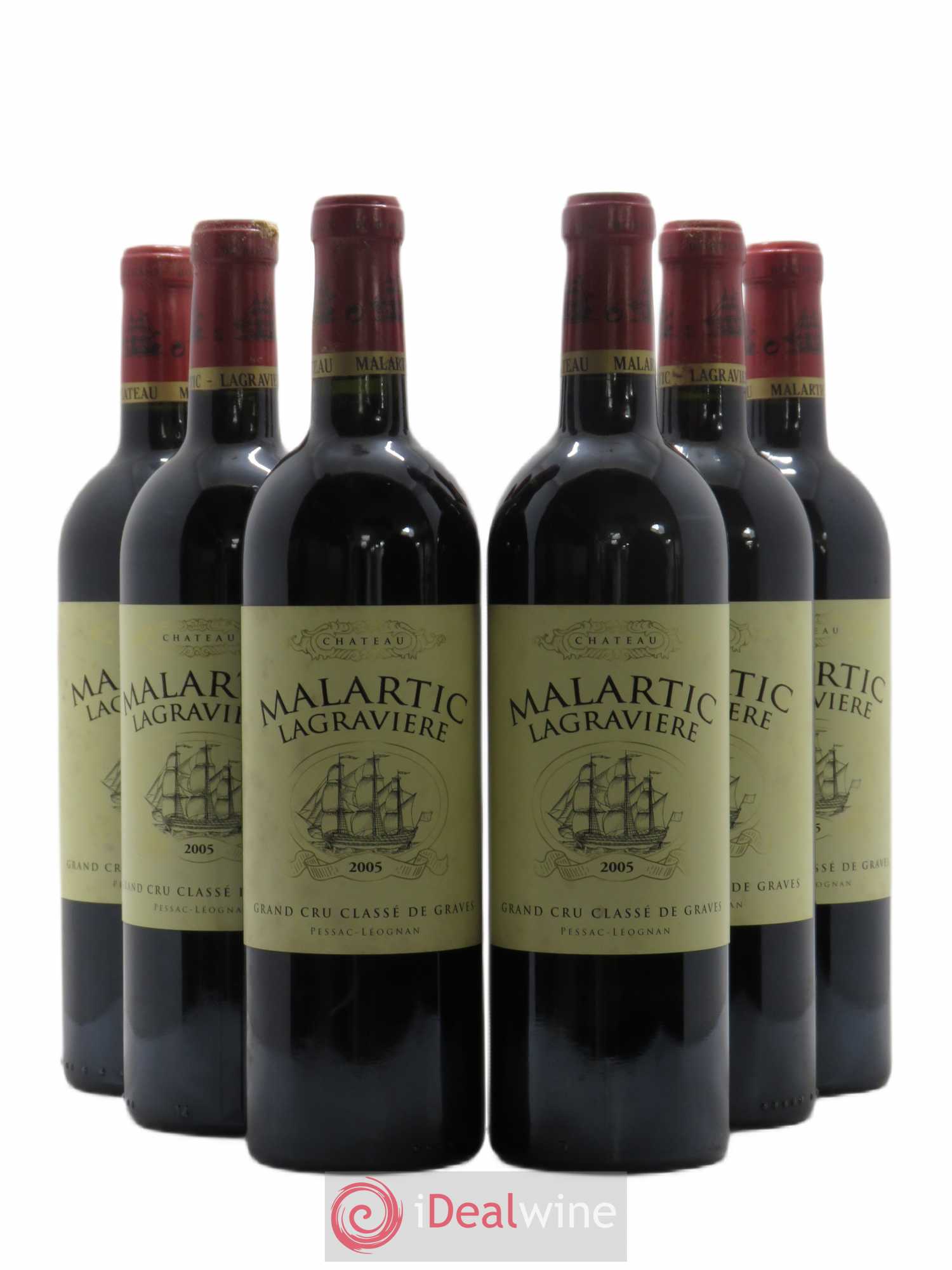 Château Malartic-Lagravière Cru Classé de Graves 2005 - Lot de 6 bouteilles - 0