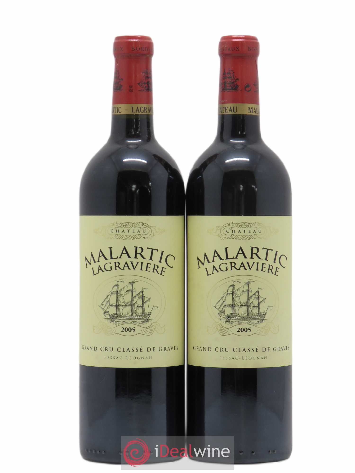 Château Malartic-Lagravière Cru Classé de Graves 2005 - Lot de 2 bouteilles - 0