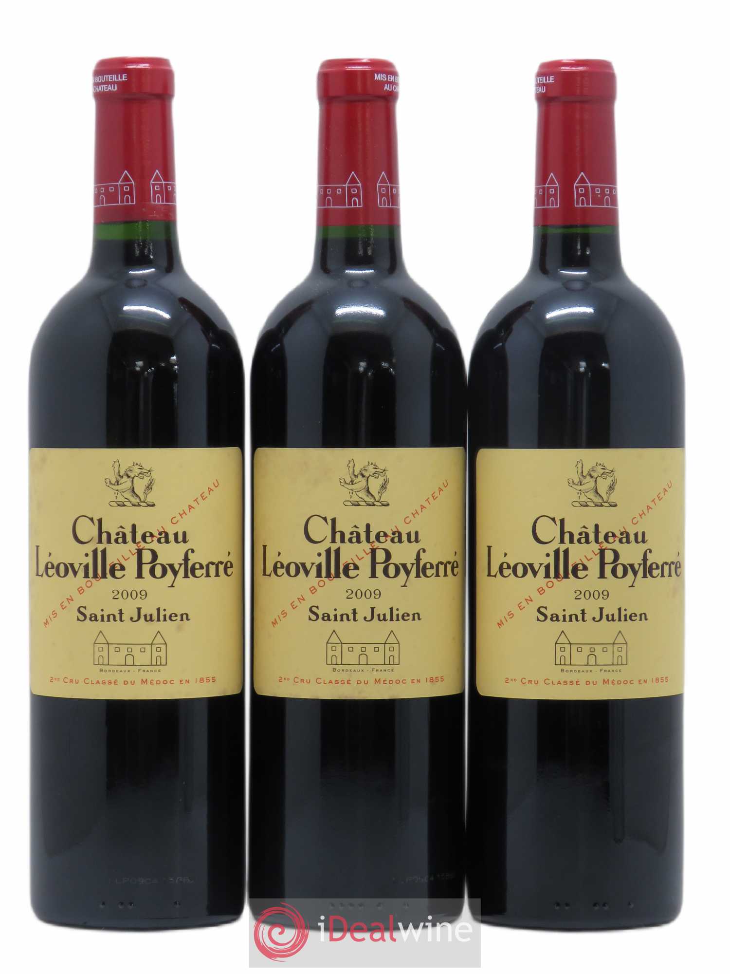 Château Léoville Poyferré 2ème Grand Cru Classé 2009 - Lot de 3 bouteilles - 0