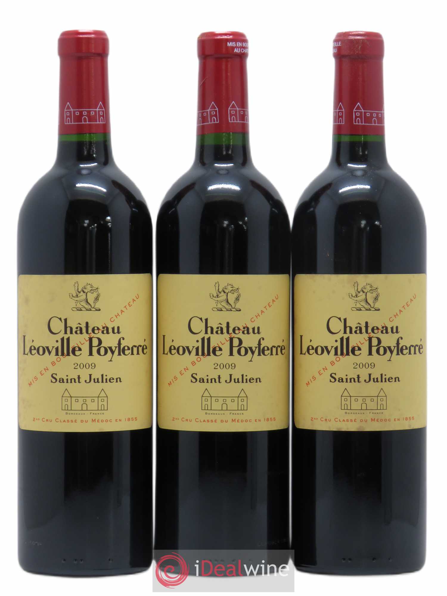 Château Léoville Poyferré 2ème Grand Cru Classé 2009 - Lot de 3 bouteilles - 0