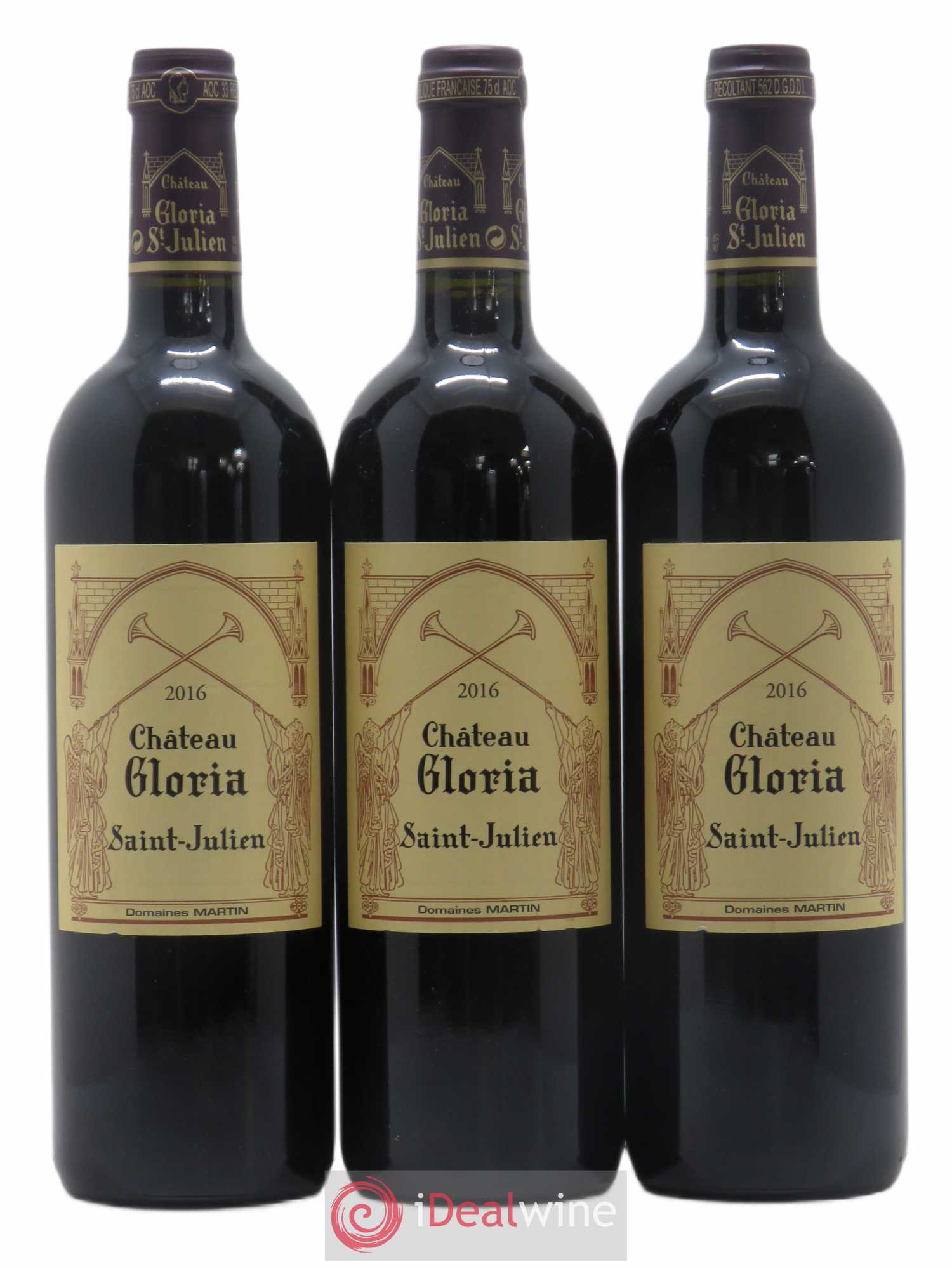 Château Gloria 2016 - Lot de 3 bouteilles - 0