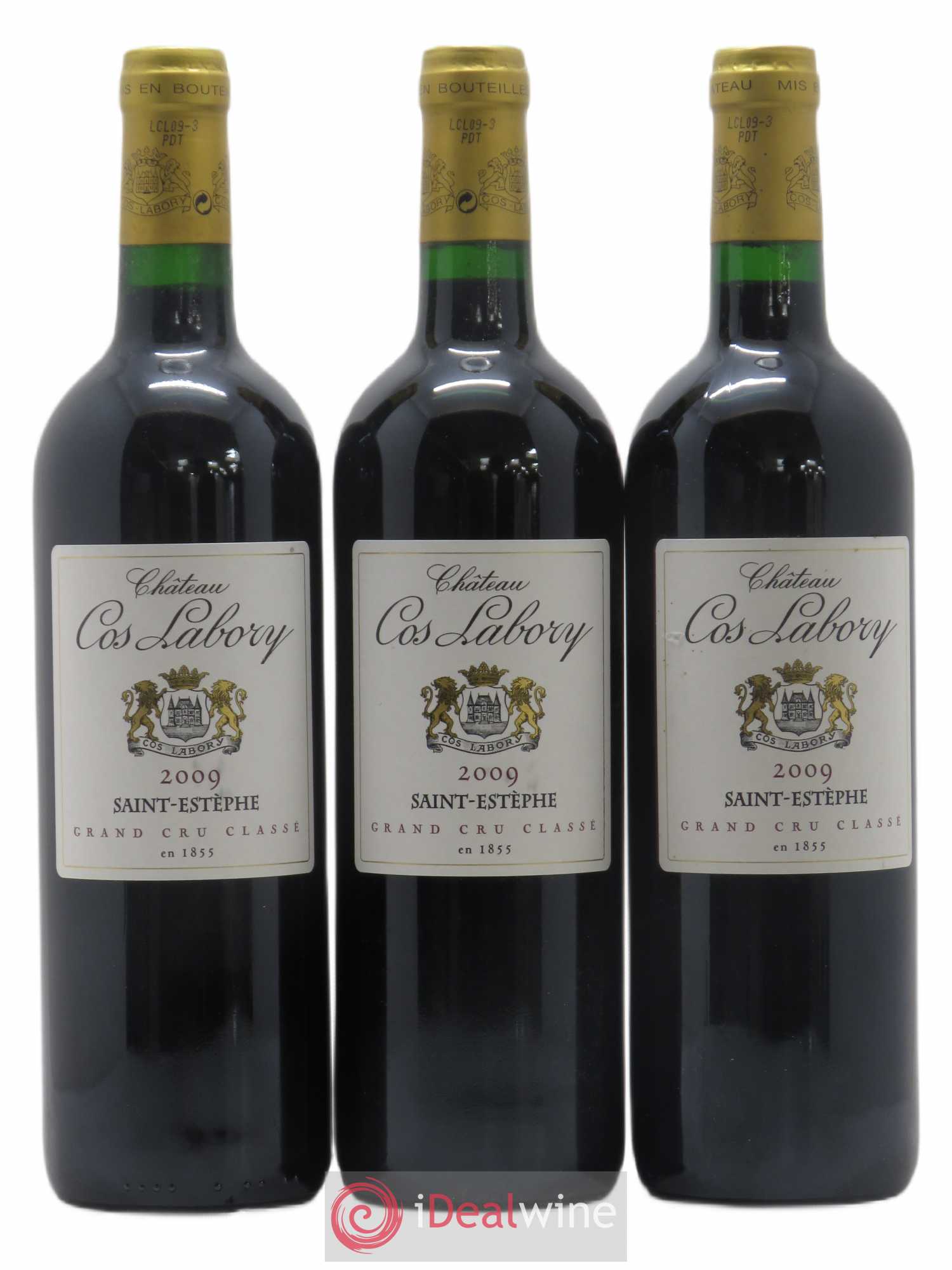Château Cos Labory 5ème Grand Cru Classé 2009 - Lot de 3 bouteilles - 0