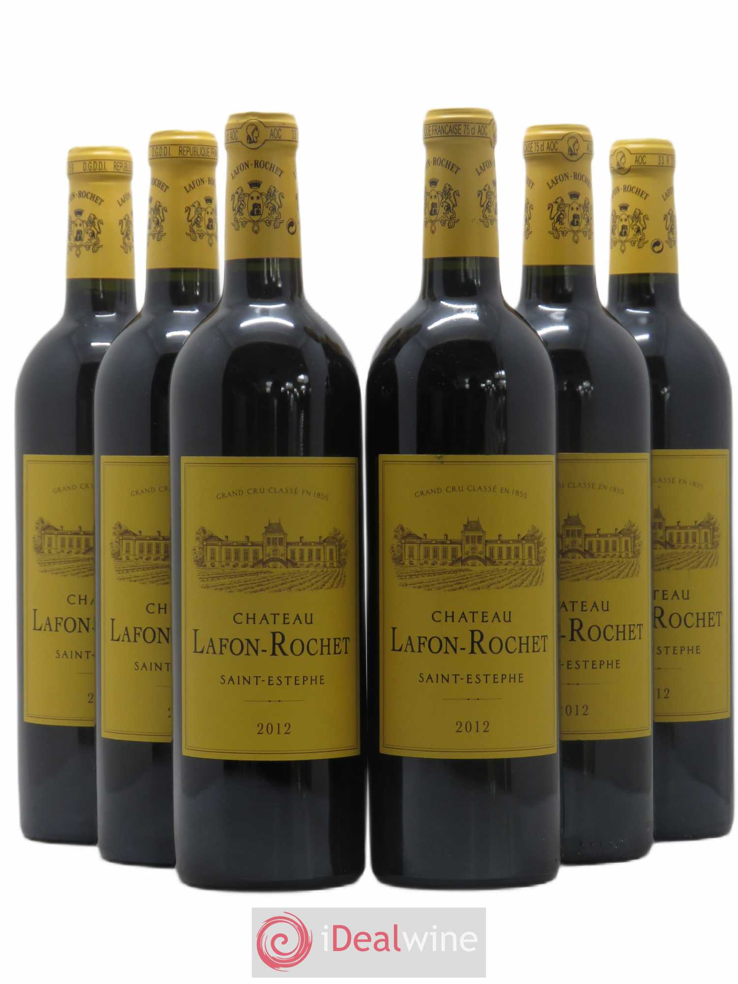 Château Lafon Rochet 4ème Grand Cru Classé 2012 - Lot de 6 bouteilles - 0