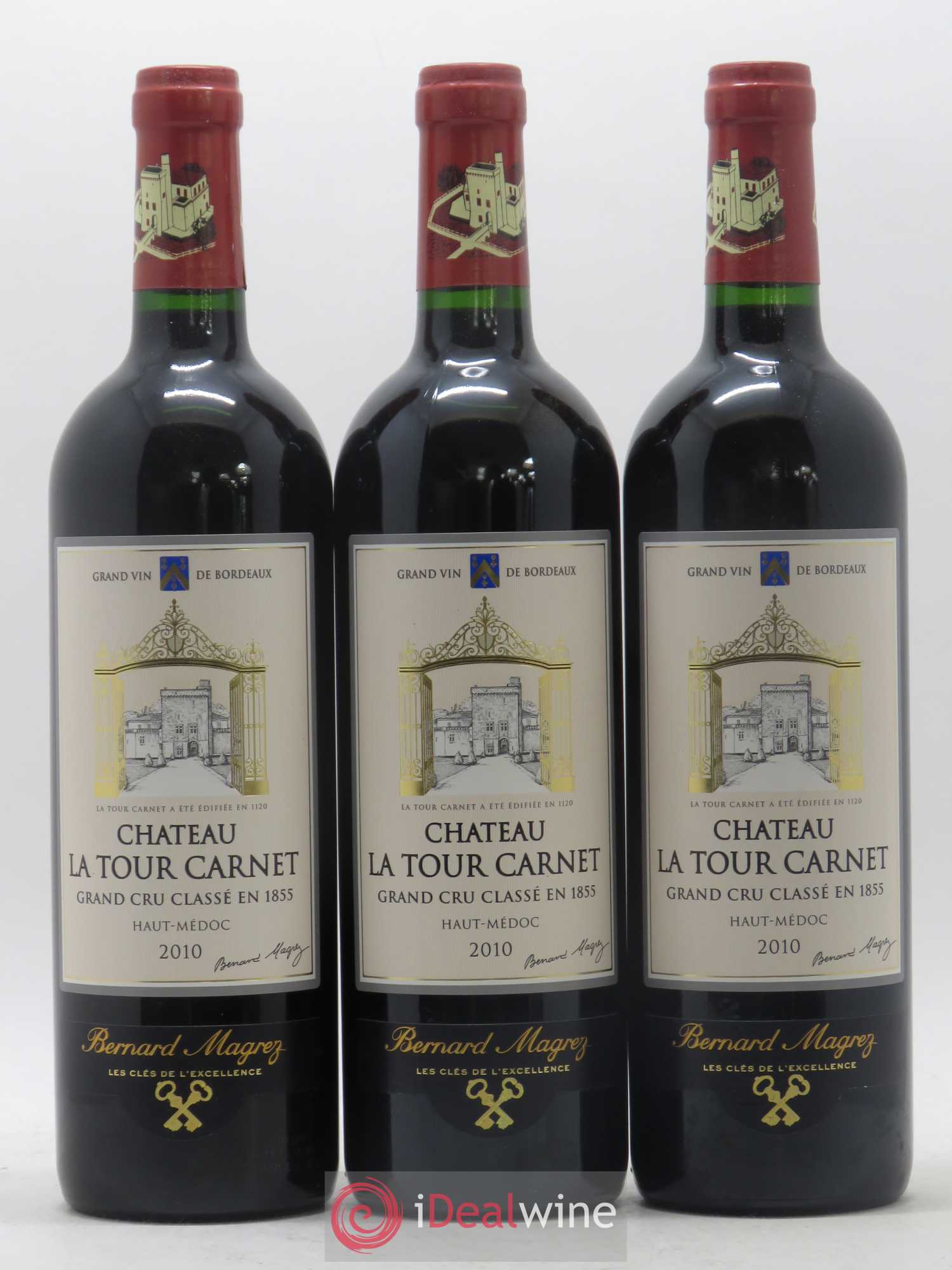 Château la Tour Carnet 4ème Grand Cru Classé 2010 - Lot de 6 bouteilles - 2