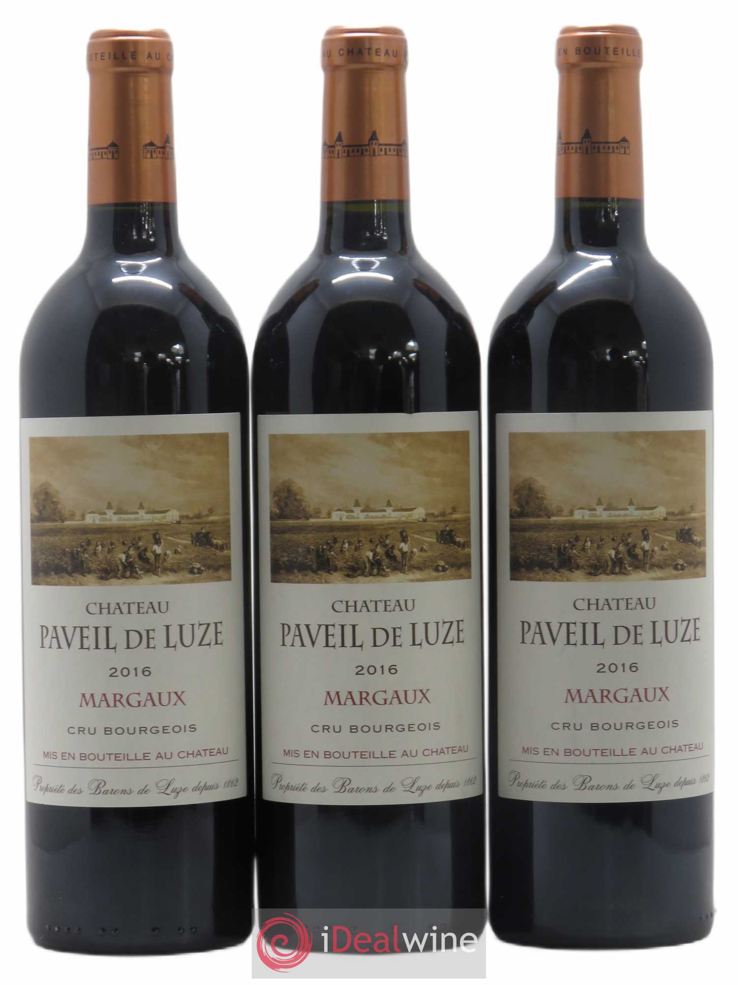Château Paveil de Luze Cru Bourgeois 2016 - Lot de 3 bouteilles - 0