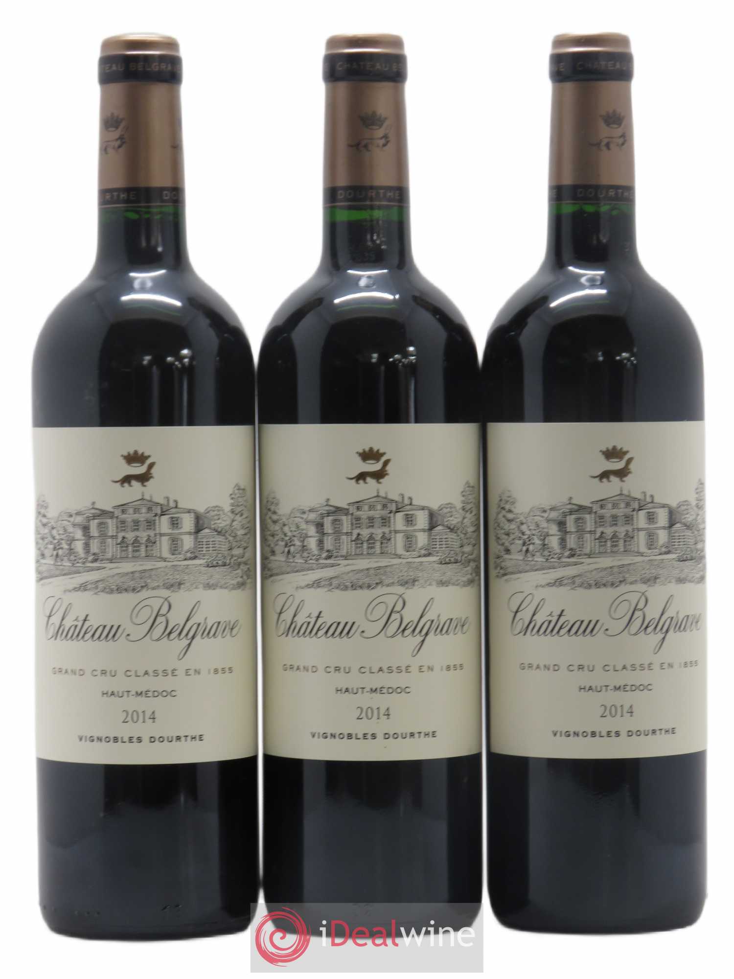 Château Belgrave 5ème Grand Cru Classé 2014 - Lot de 3 bouteilles - 0