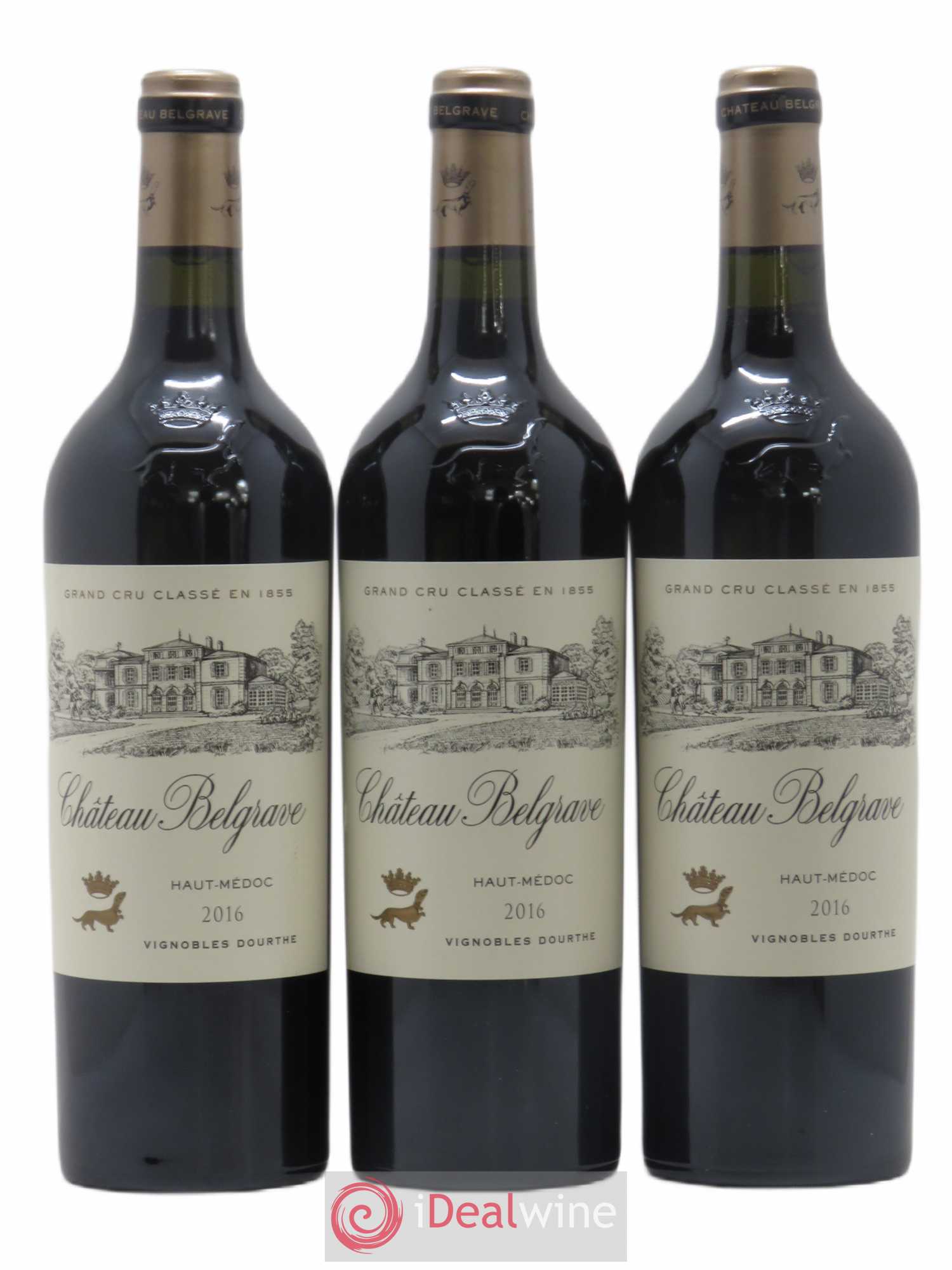 Château Belgrave 5ème Grand Cru Classé 2016 - Lot de 3 bouteilles - 0