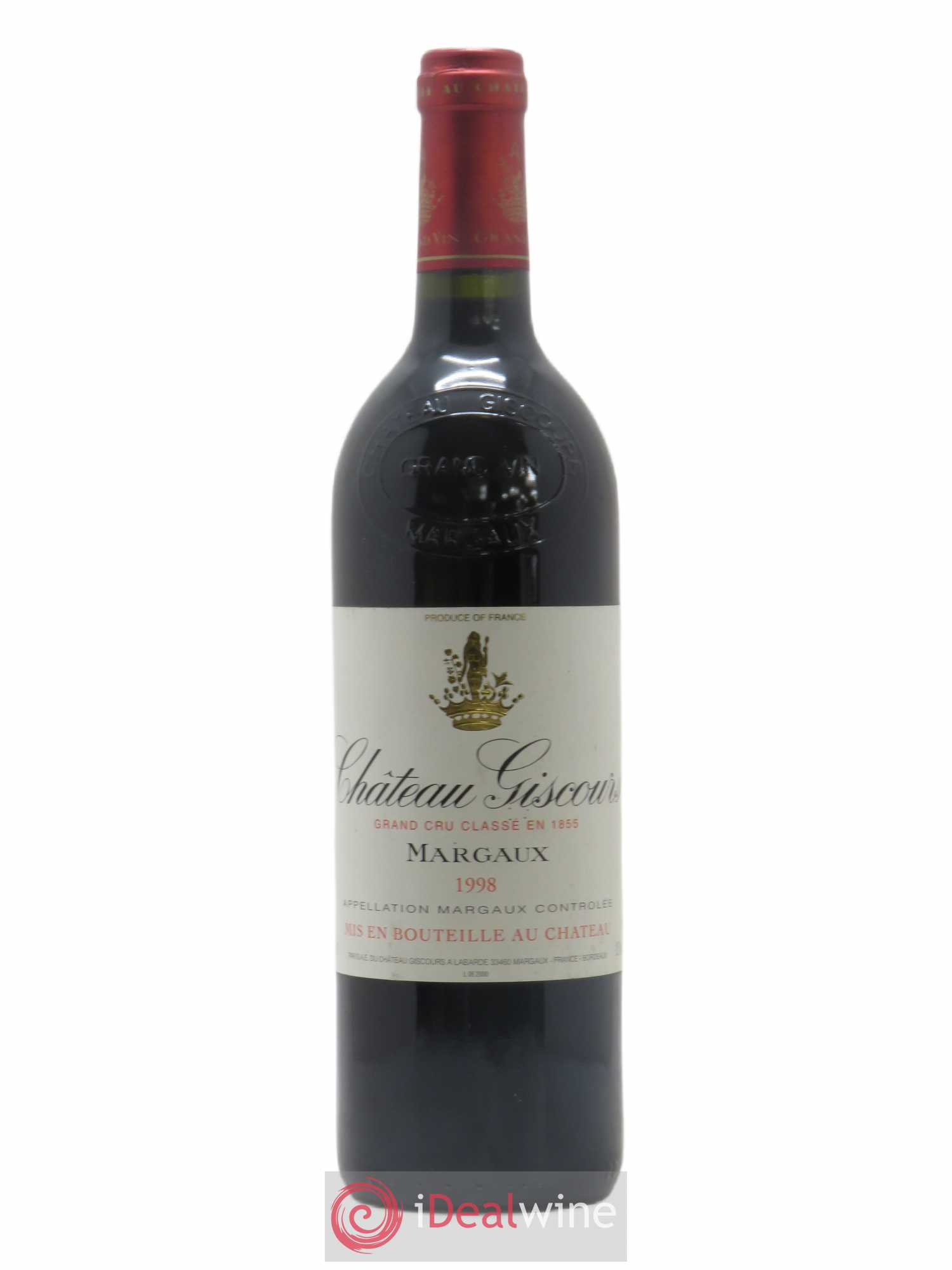 Château Giscours 3ème Grand Cru Classé 1998 - Lot de 1 bouteille - 0