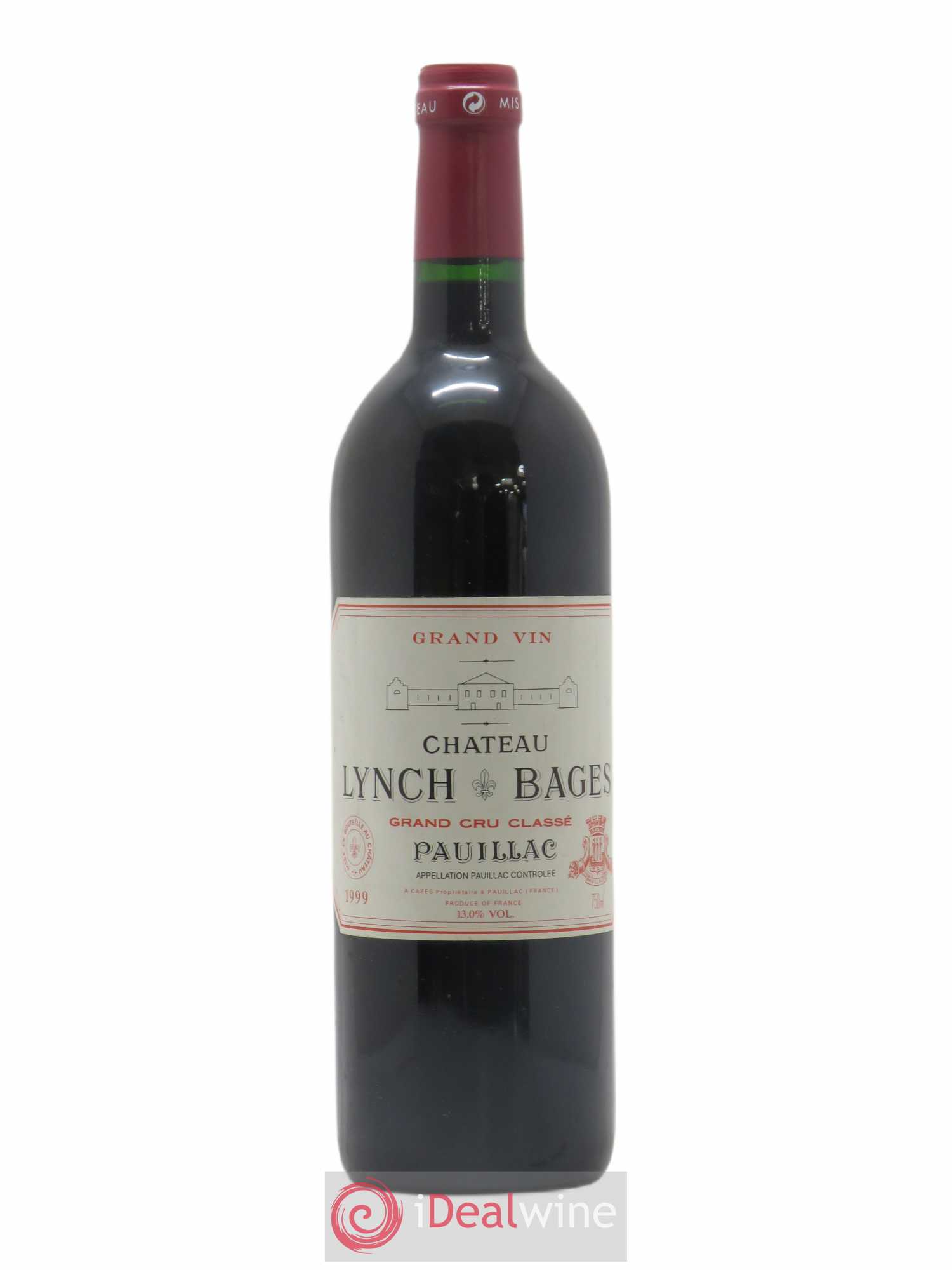 Château Lynch Bages 5ème Grand Cru Classé 1999 - Lot de 1 bouteille - 0
