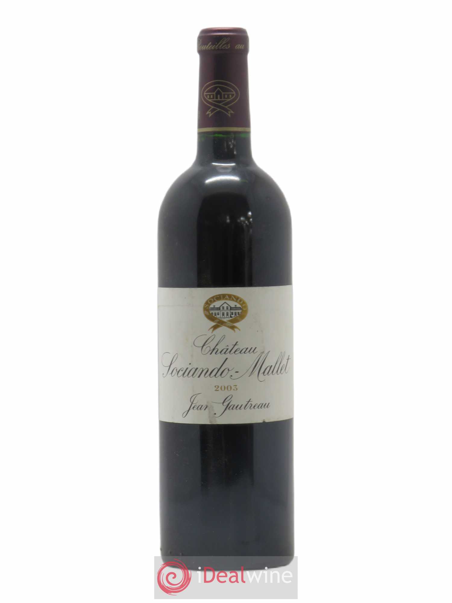 Château Sociando Mallet 2003 - Lot de 1 bouteille - 0