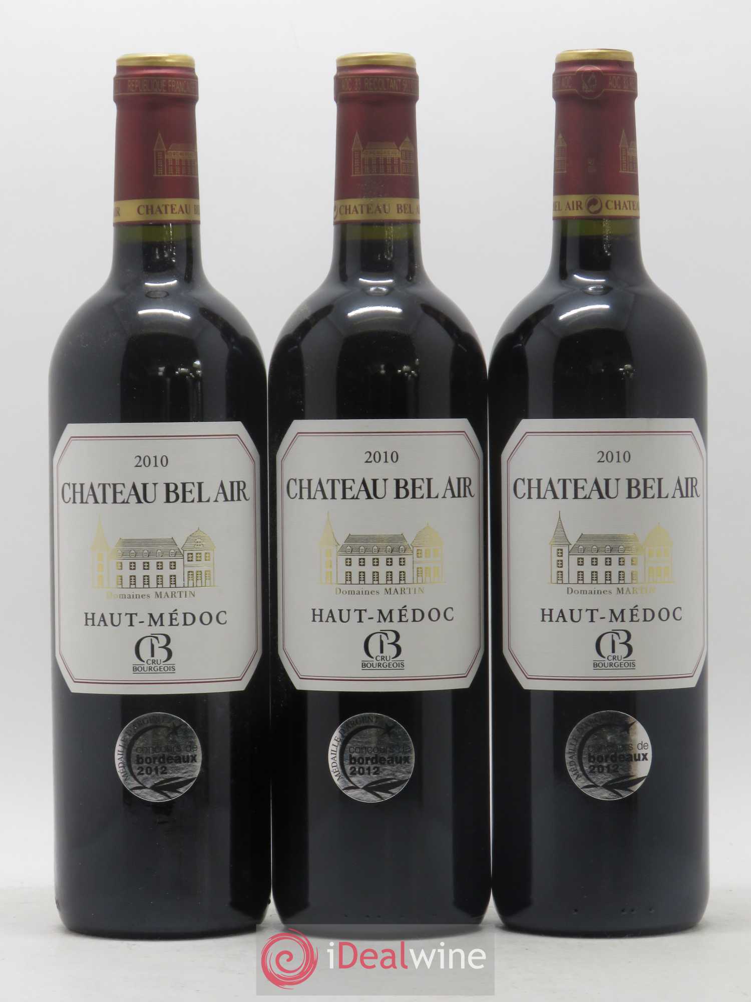 Château Bel Air 2010 - Lot of 6 bottles - 1