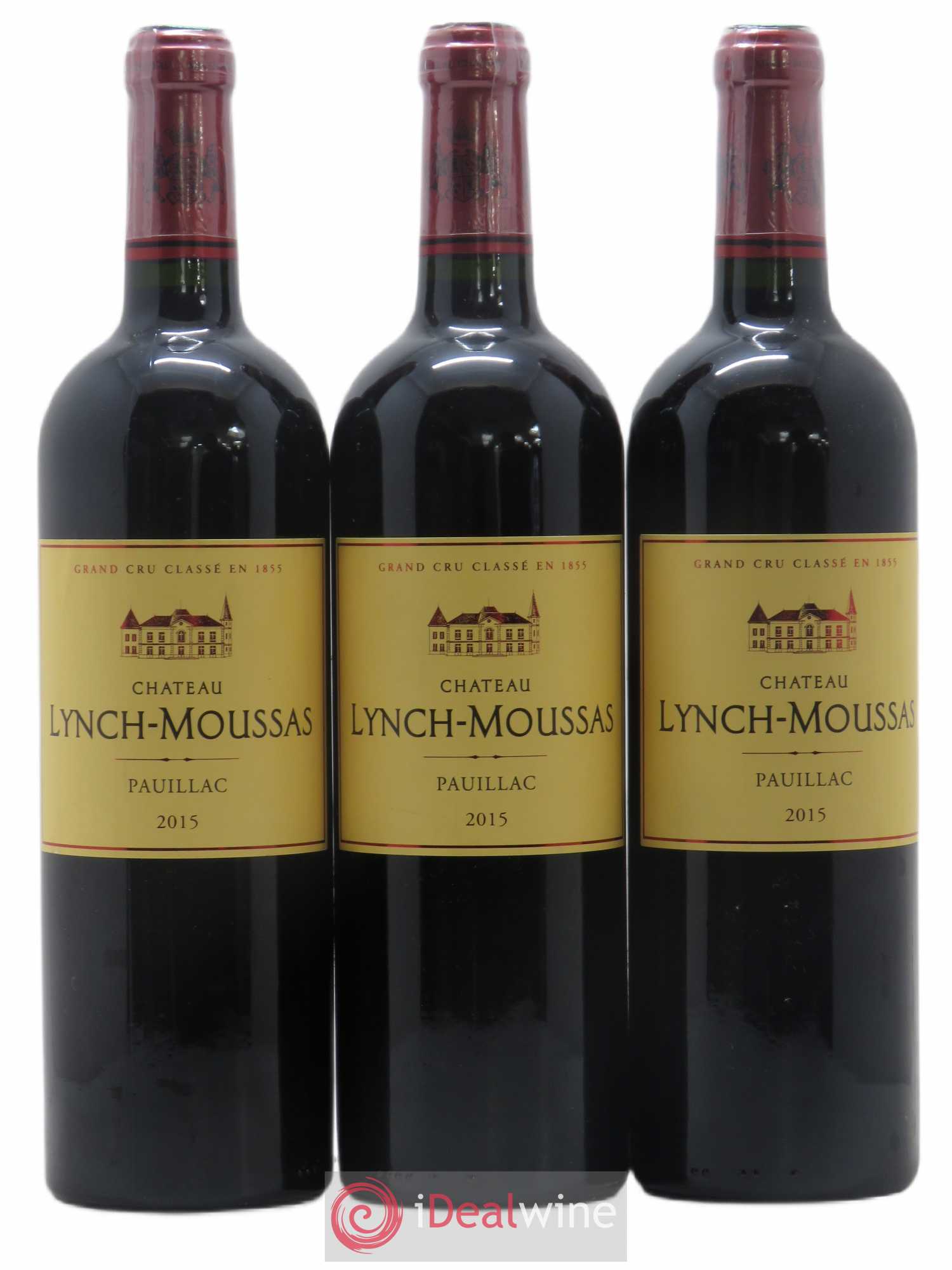 Château Lynch Moussas 5ème Grand Cru Classé 2015 - Lot de 3 bouteilles - 0