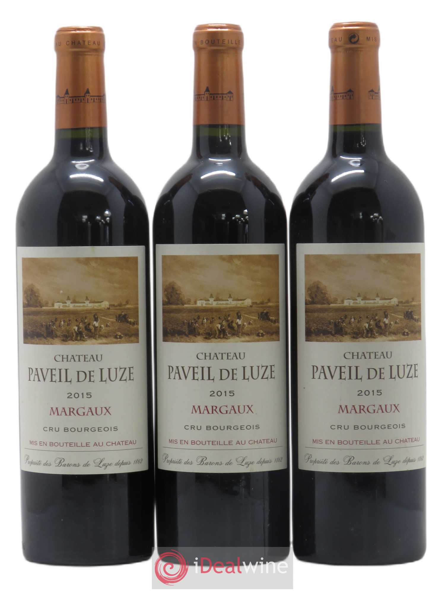 Château Paveil de Luze Cru Bourgeois 2015 - Lot de 3 bouteilles - 0