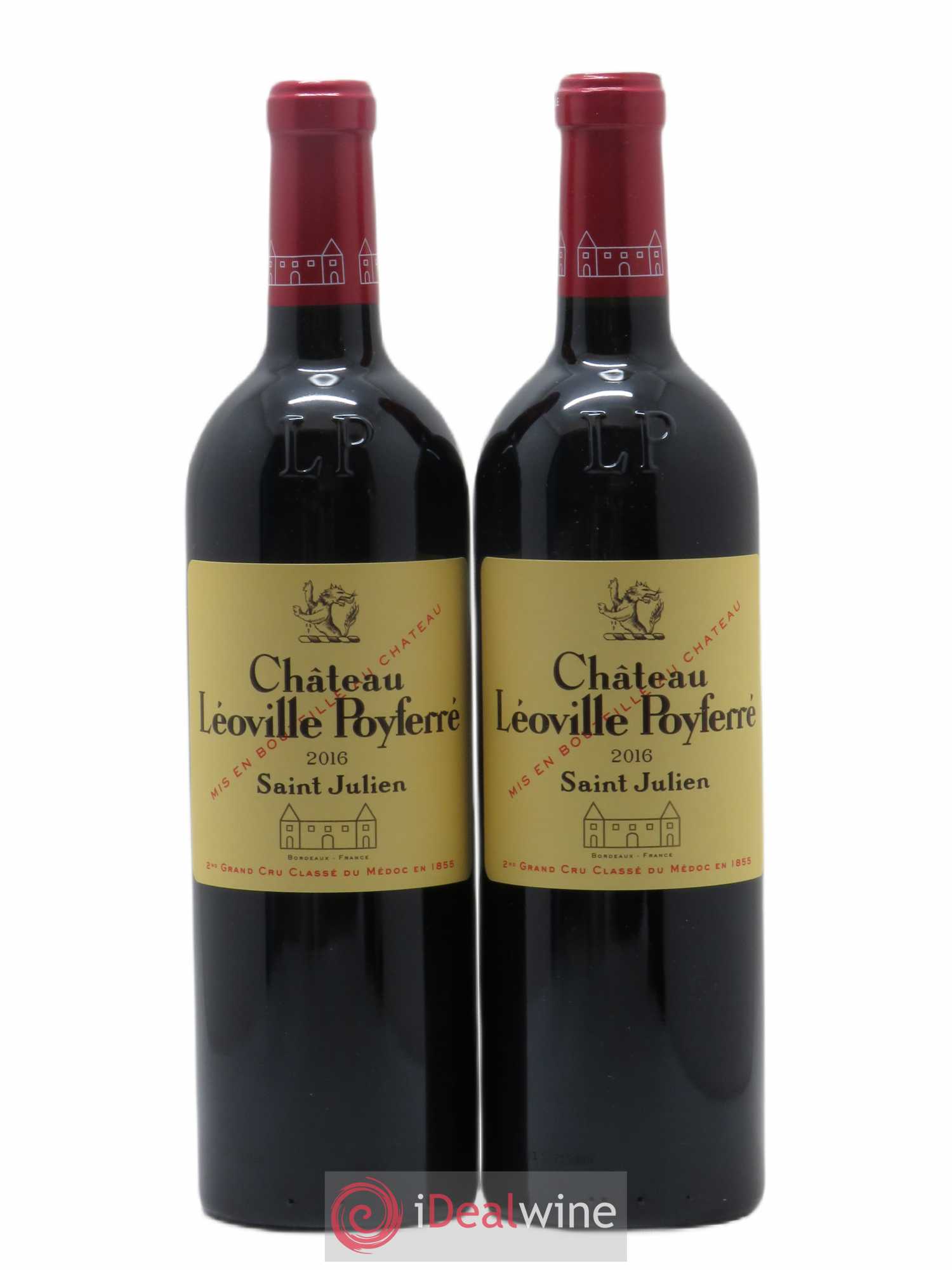 Château Léoville Poyferré 2ème Grand Cru Classé 2016 - Lot de 2 bouteilles - 0