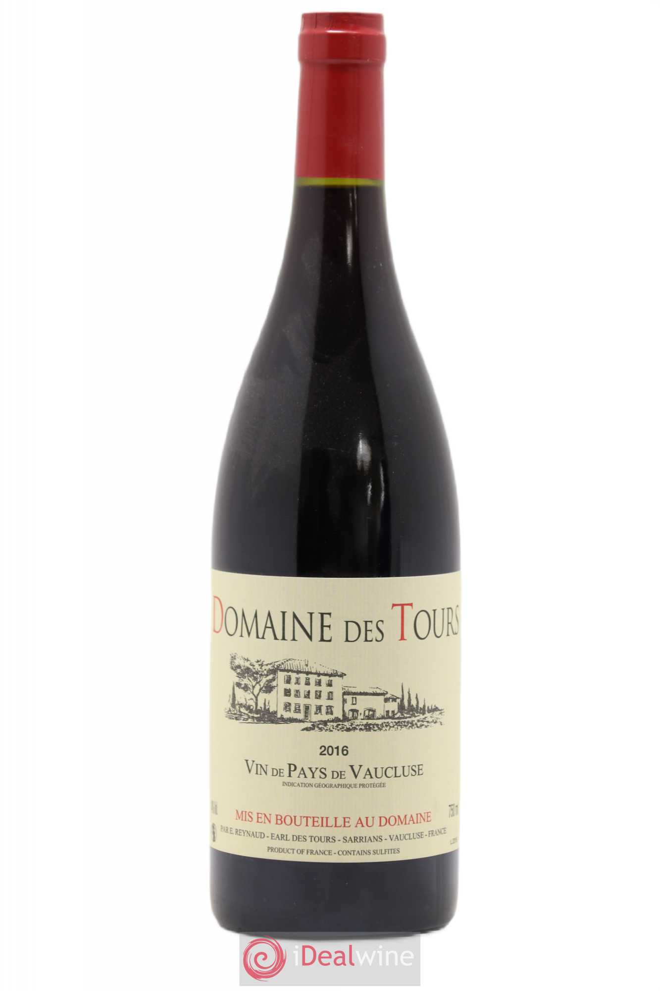 Vaucluse (Vin de Pays de Vaucluse) Domaine des Tours Emmanuel Reynaud 2016 - Lot de 1 bouteille - 0