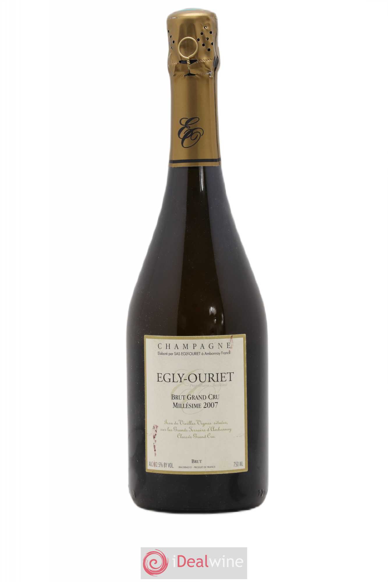 Ambonnay Vieilles Vignes Brut Millésimé Egly-Ouriet 2007 - Lot de 1 bouteille - 0