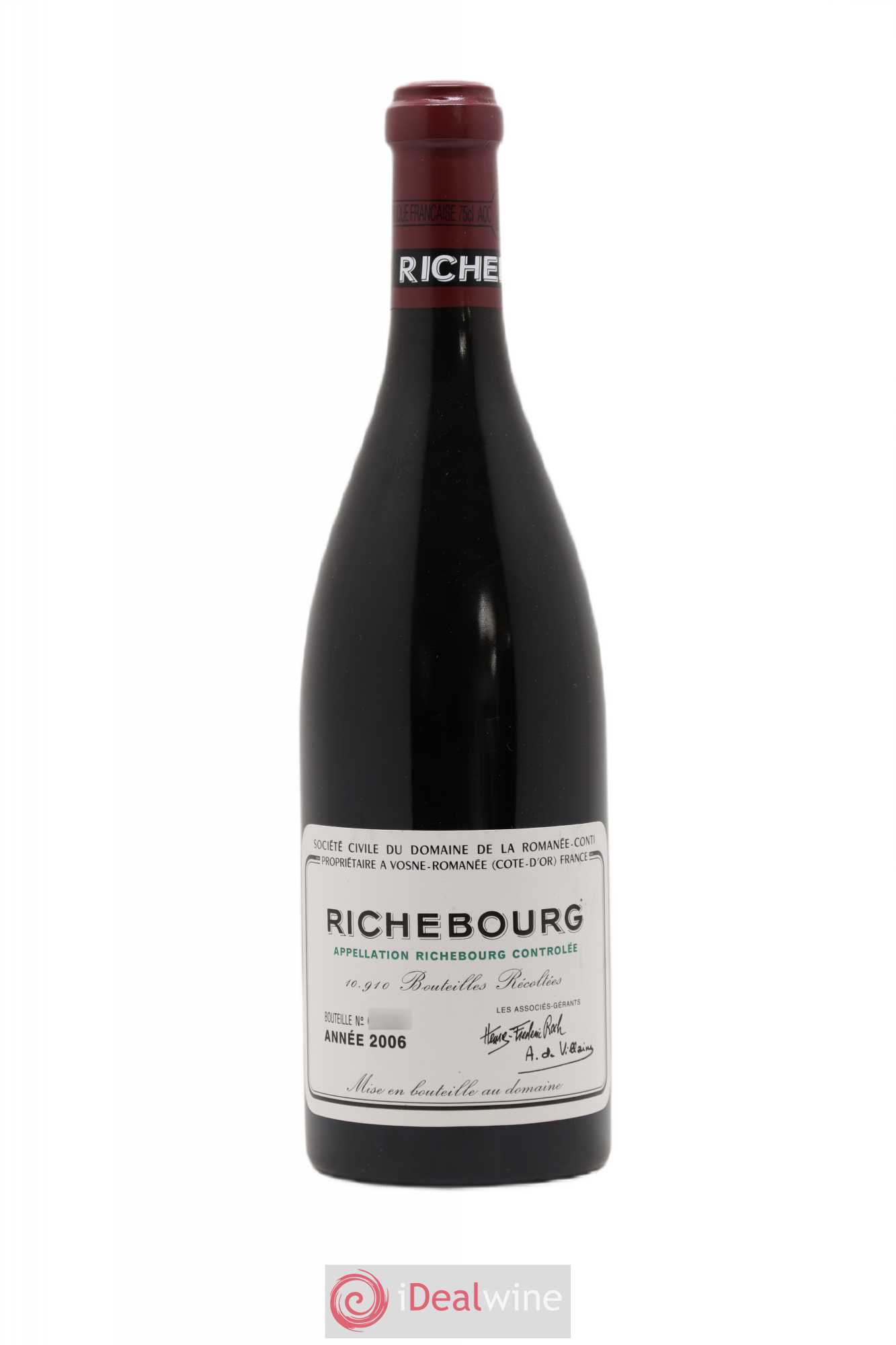 Richebourg Grand Cru Domaine de la Romanée-Conti 2006 - Lot de 1 bouteille - 0