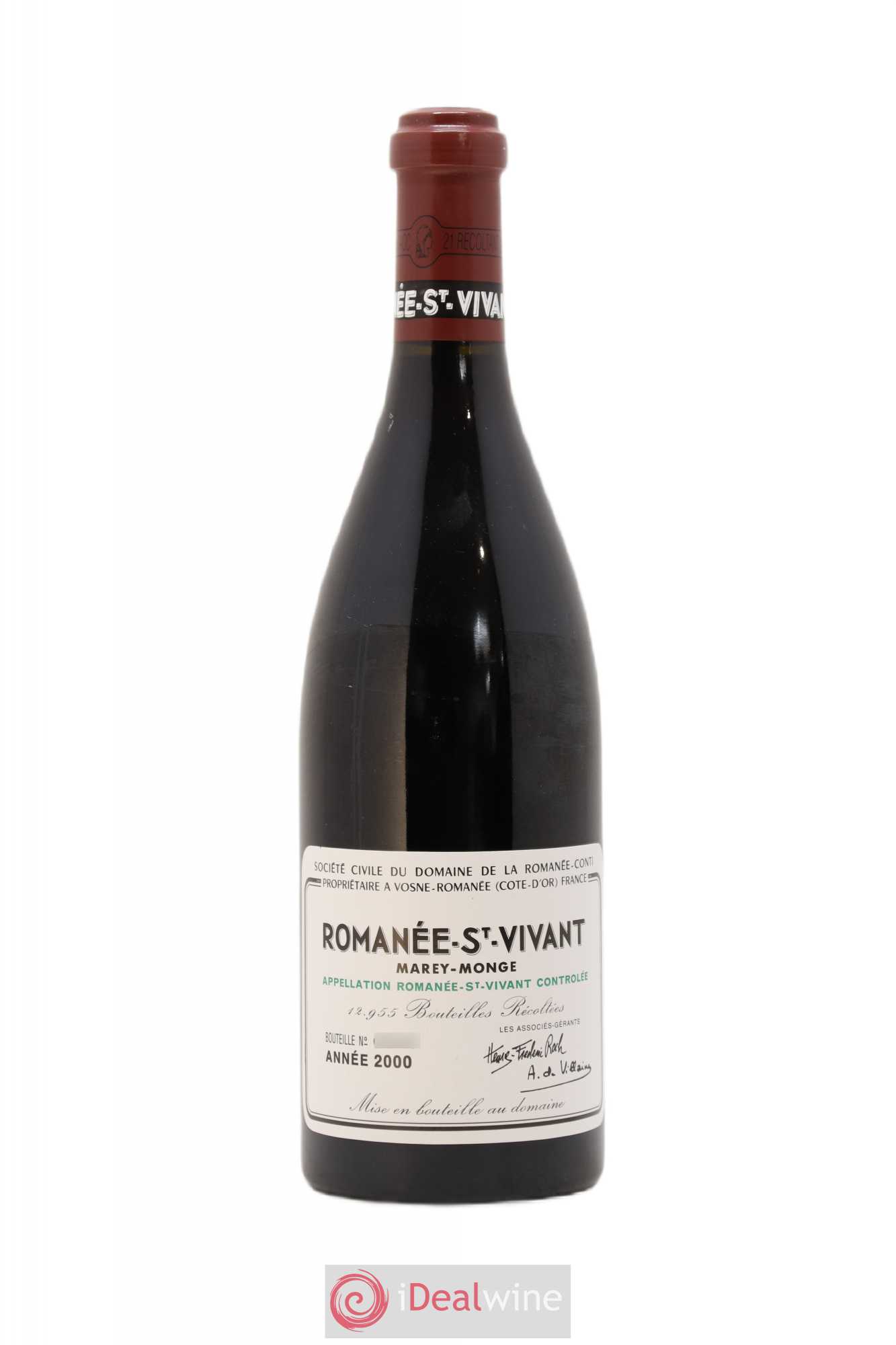 Romanée-Saint-Vivant Grand Cru Domaine de la Romanée-Conti 2000 - Lot de 1 bouteille - 0