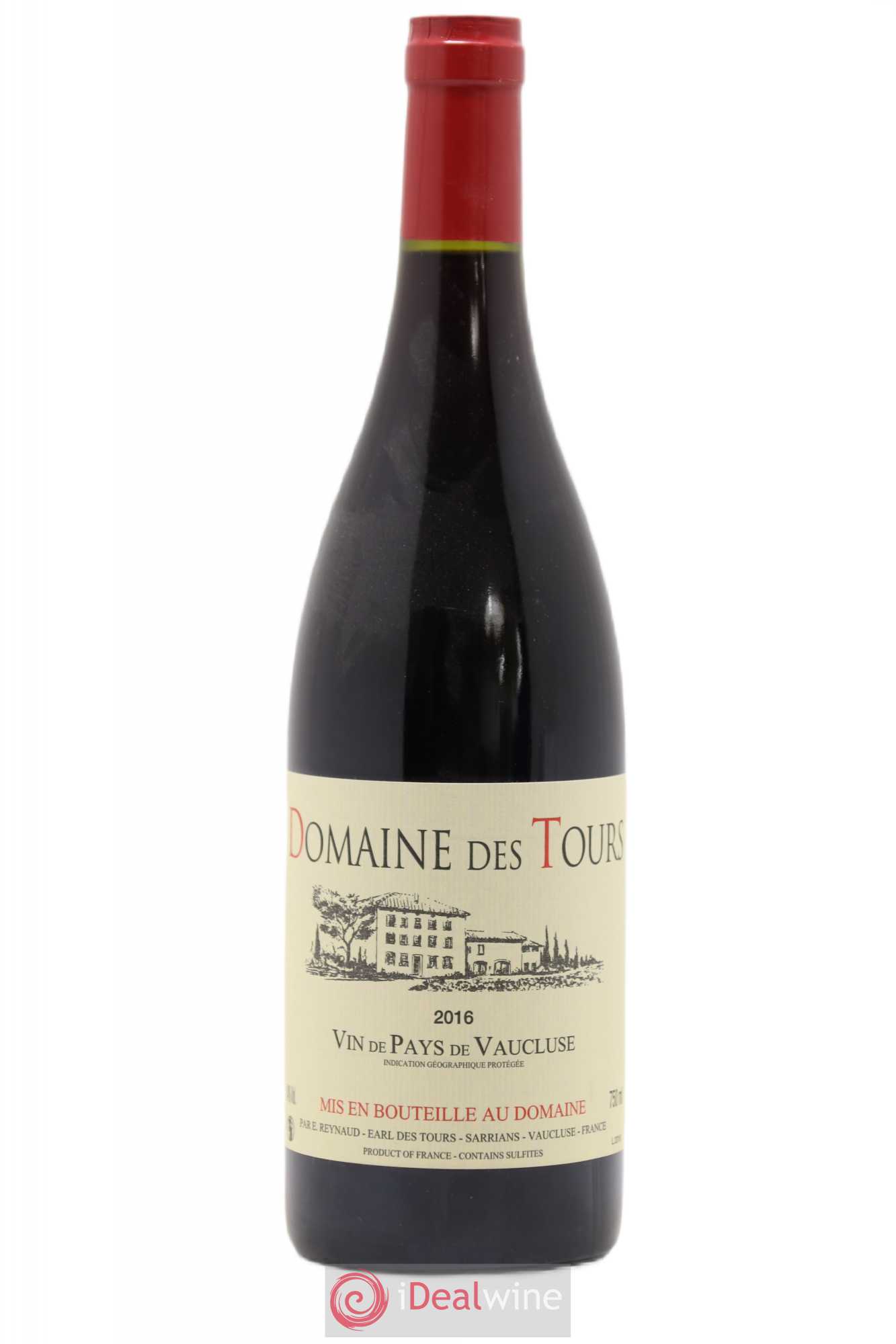 Vaucluse (Vin de Pays de Vaucluse) Domaine des Tours Emmanuel Reynaud 2016 - Lot de 1 bouteille - 0