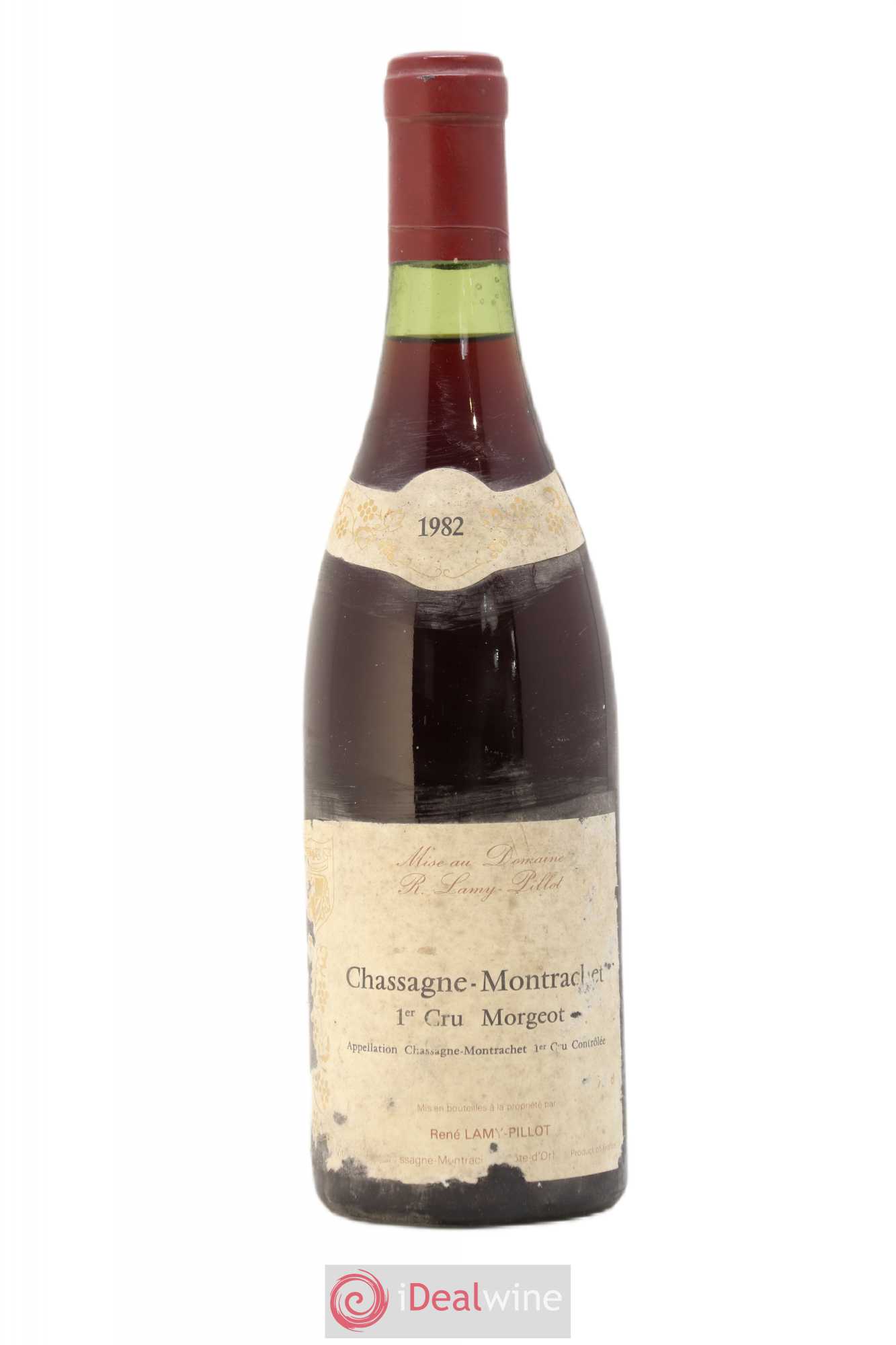Chassagne-Montrachet 1er Cru Morgeot Lamy Pillot 1982 - Lot de 1 bouteille - 0