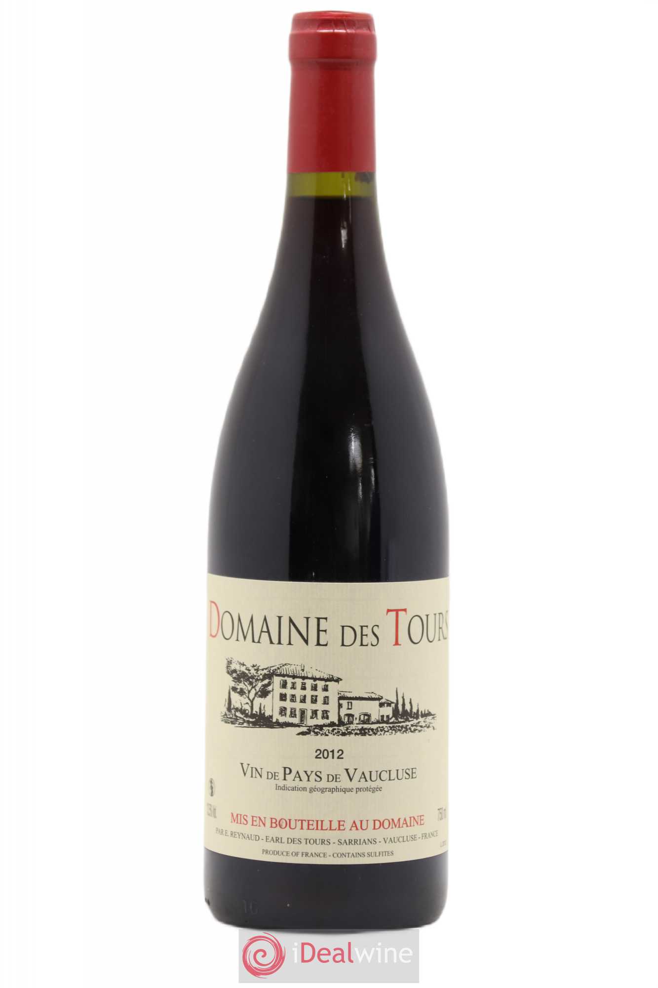 Vaucluse (Vin de Pays de Vaucluse) Domaine des Tours Emmanuel Reynaud 2012 - Lot de 1 bouteille - 0