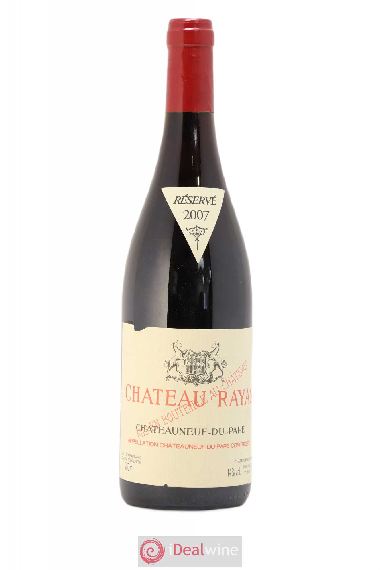 Châteauneuf-du-Pape Château Rayas Emmanuel Reynaud 2007 - Lot de 1 bouteille - 0