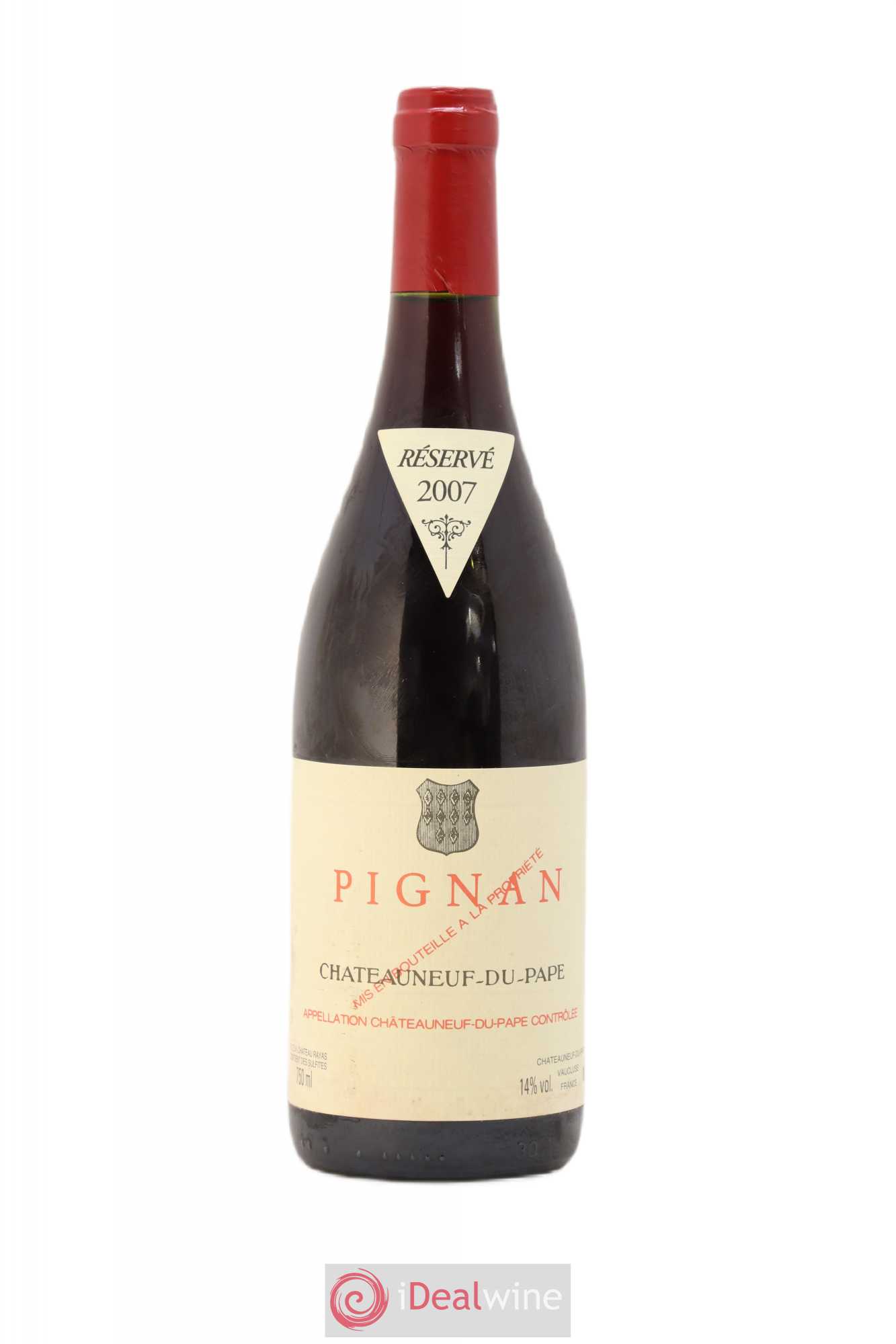 Châteauneuf-du-Pape Pignan Emmanuel Reynaud 2007 - Lot de 1 bouteille - 0
