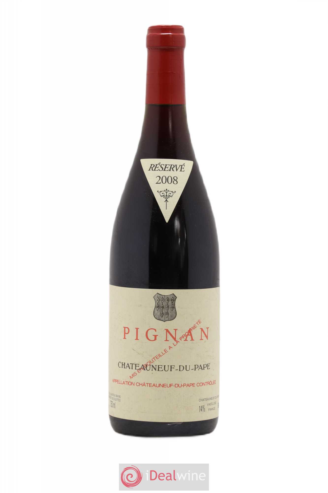 Châteauneuf-du-Pape Pignan Emmanuel Reynaud 2008 - Lot de 1 bouteille - 0