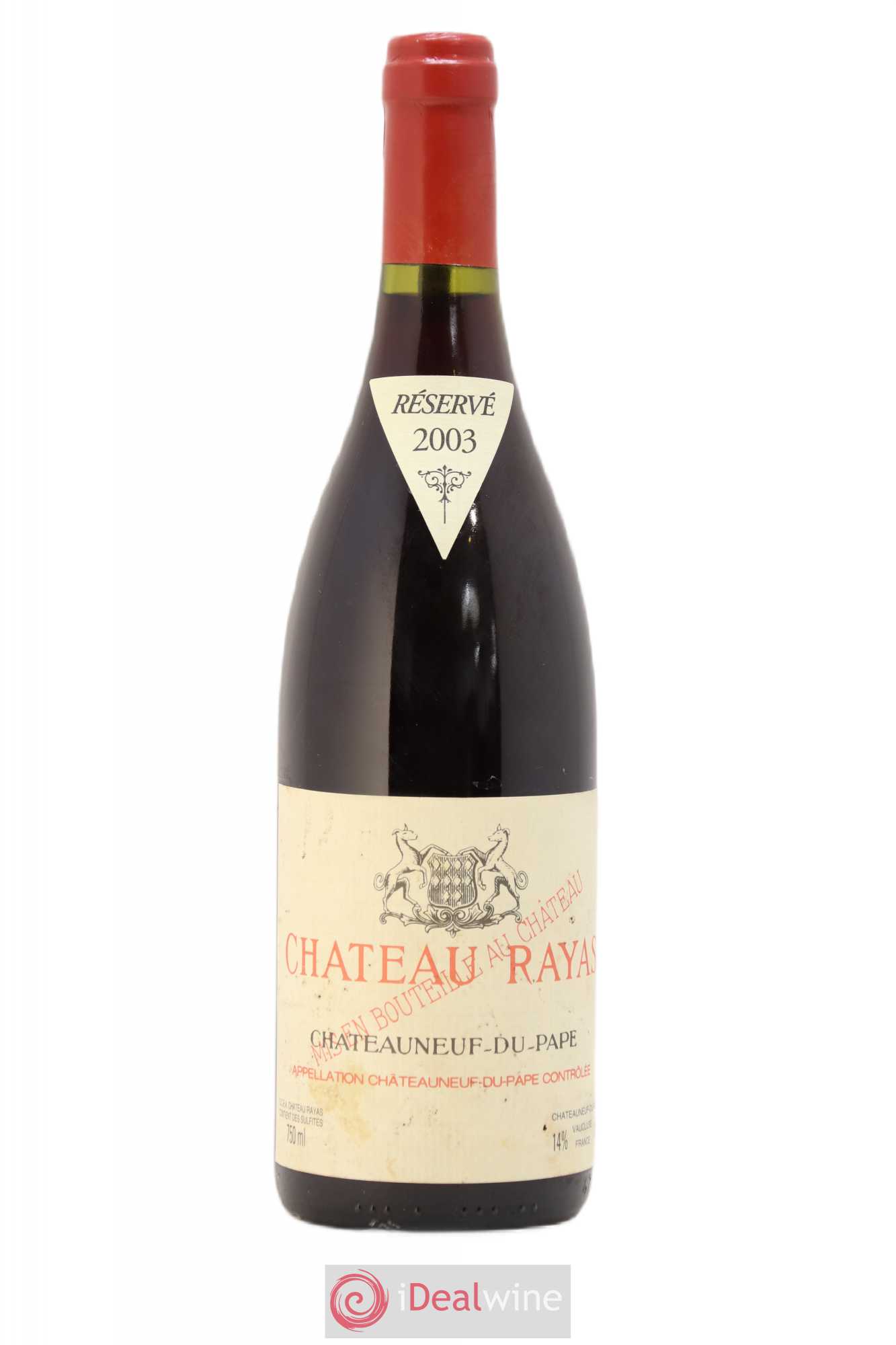 Châteauneuf-du-Pape Château Rayas Emmanuel Reynaud 2003 - Lot de 1 bouteille - 0