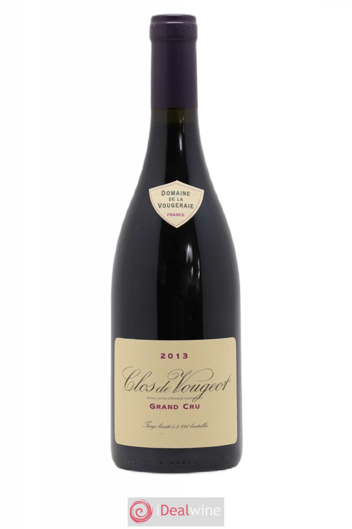 Clos de Vougeot Grand Cru La Vougeraie 2013 - Lot de 1 bouteille - 0