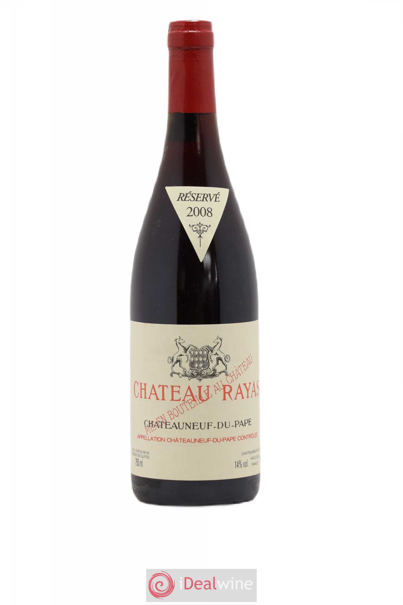 Châteauneuf-du-Pape Château Rayas Emmanuel Reynaud 2008 - Lot de 1 bouteille - 0