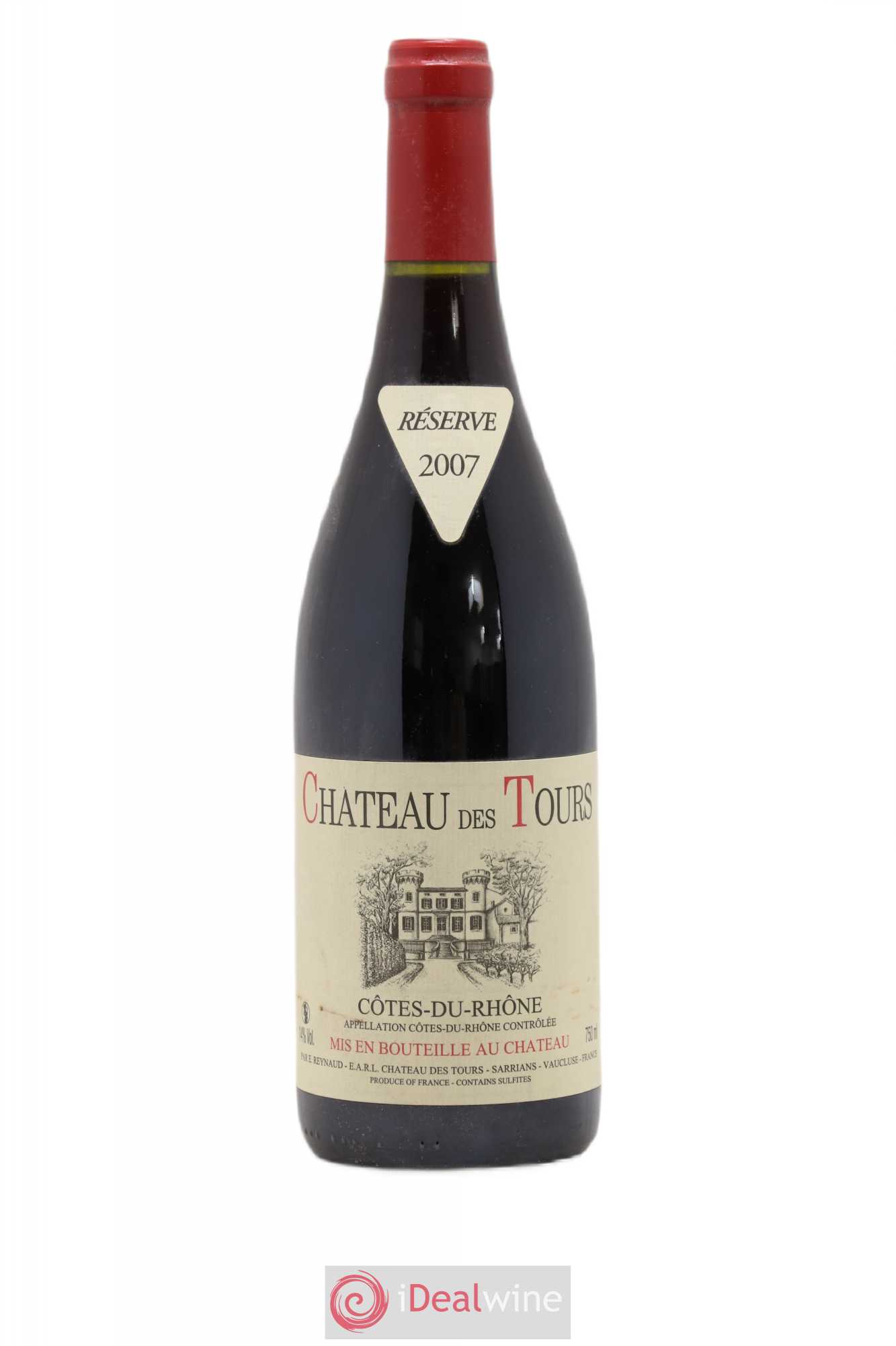 Côtes-du-Rhône Château des Tours Emmanuel Reynaud 2007 - Lot de 1 bouteille - 0