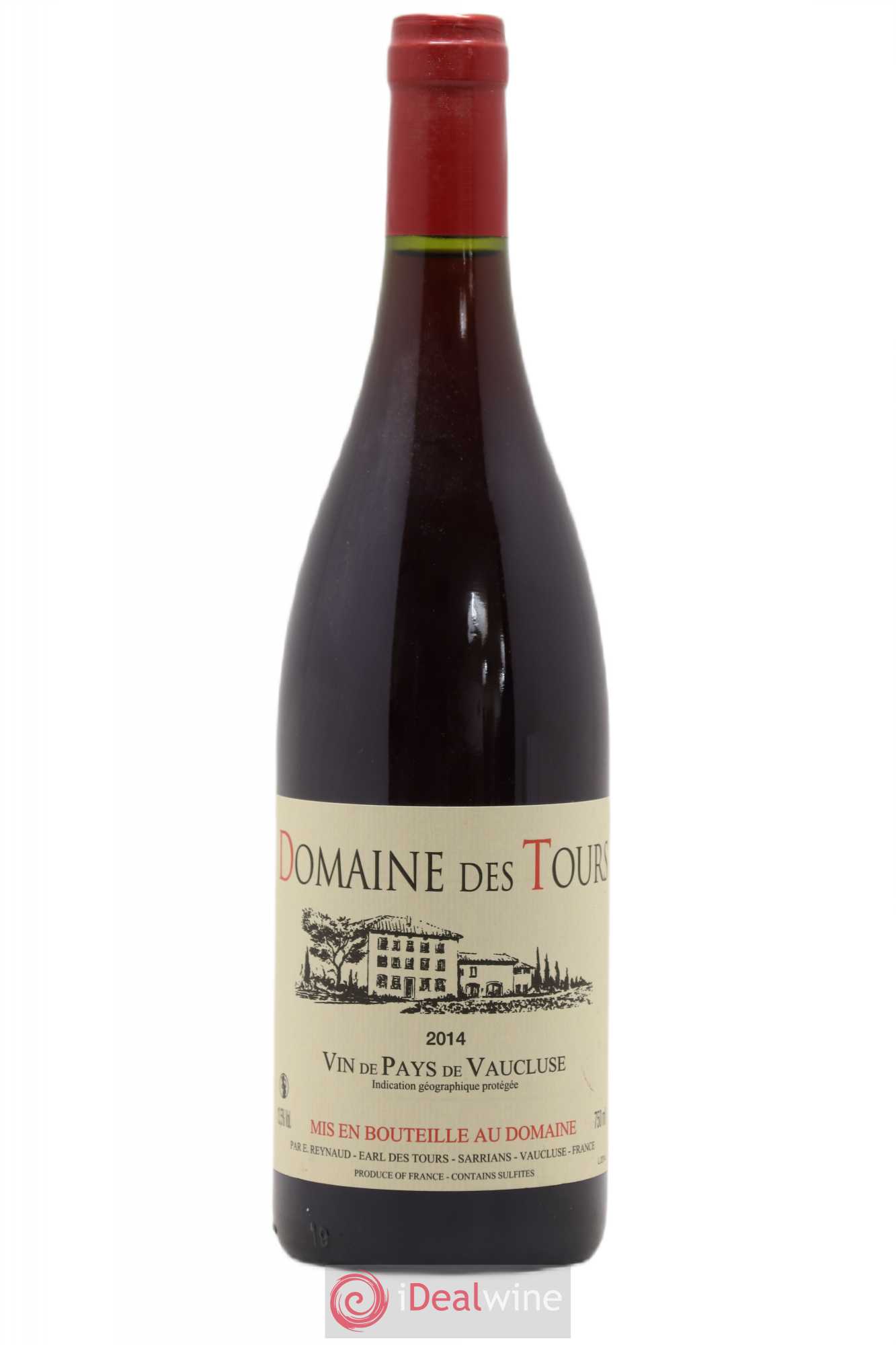 Vaucluse (Vin de Pays de Vaucluse) Domaine des Tours Emmanuel Reynaud 2014 - Lot de 1 bouteille - 0