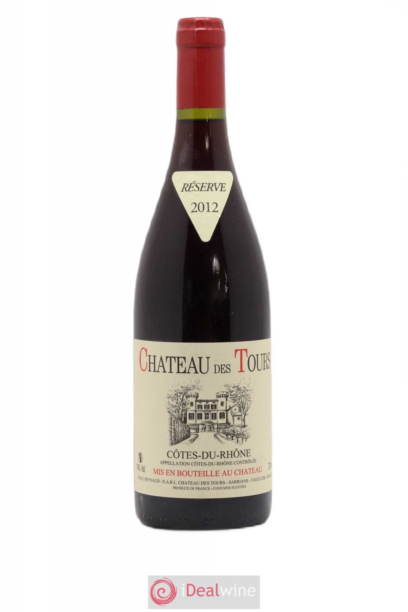 Côtes-du-Rhône Château des Tours Emmanuel Reynaud 2012 - Lot de 1 bouteille - 0