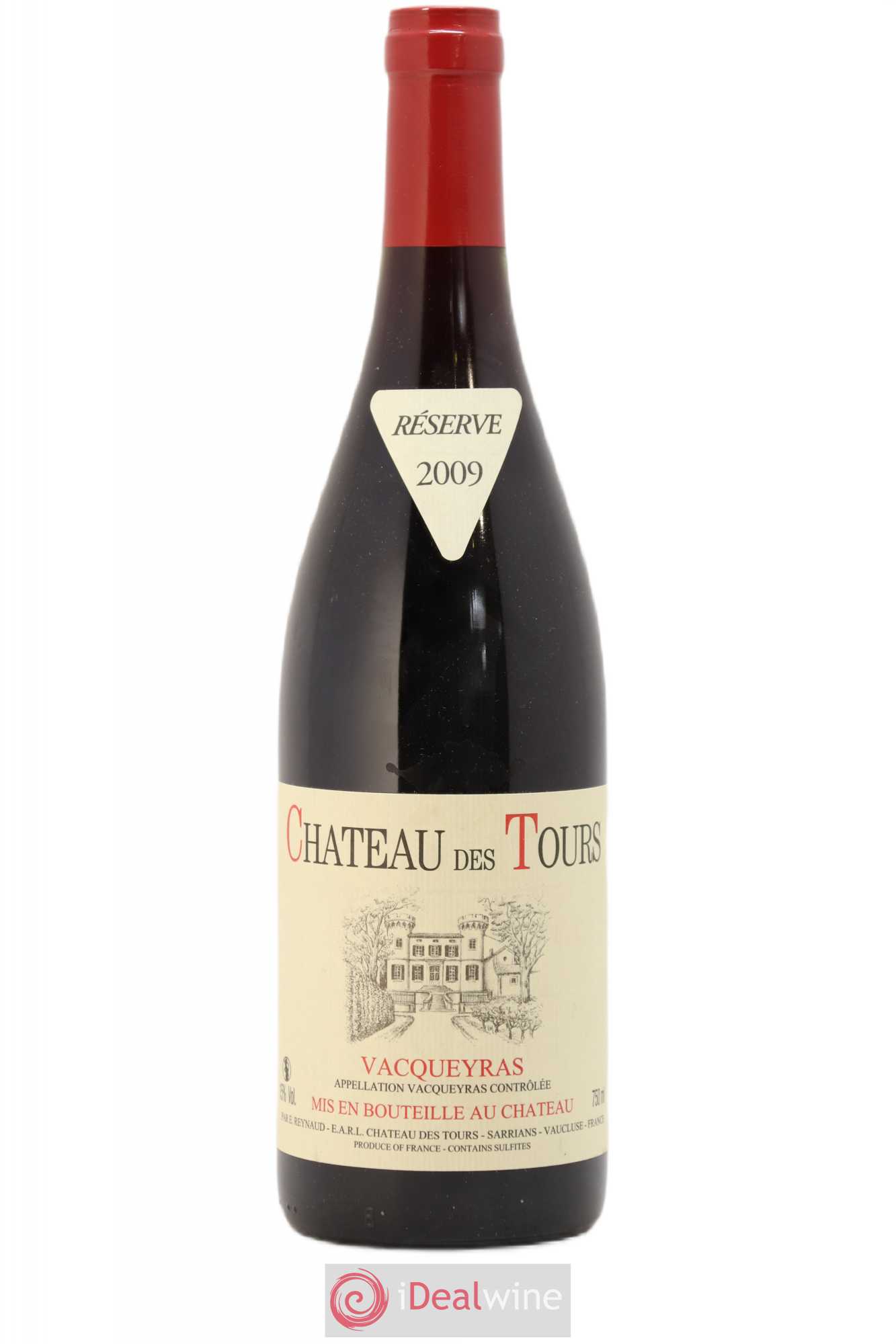 Vacqueyras Château des Tours Emmanuel Reynaud 2009 - Lot de 1 bouteille - 0