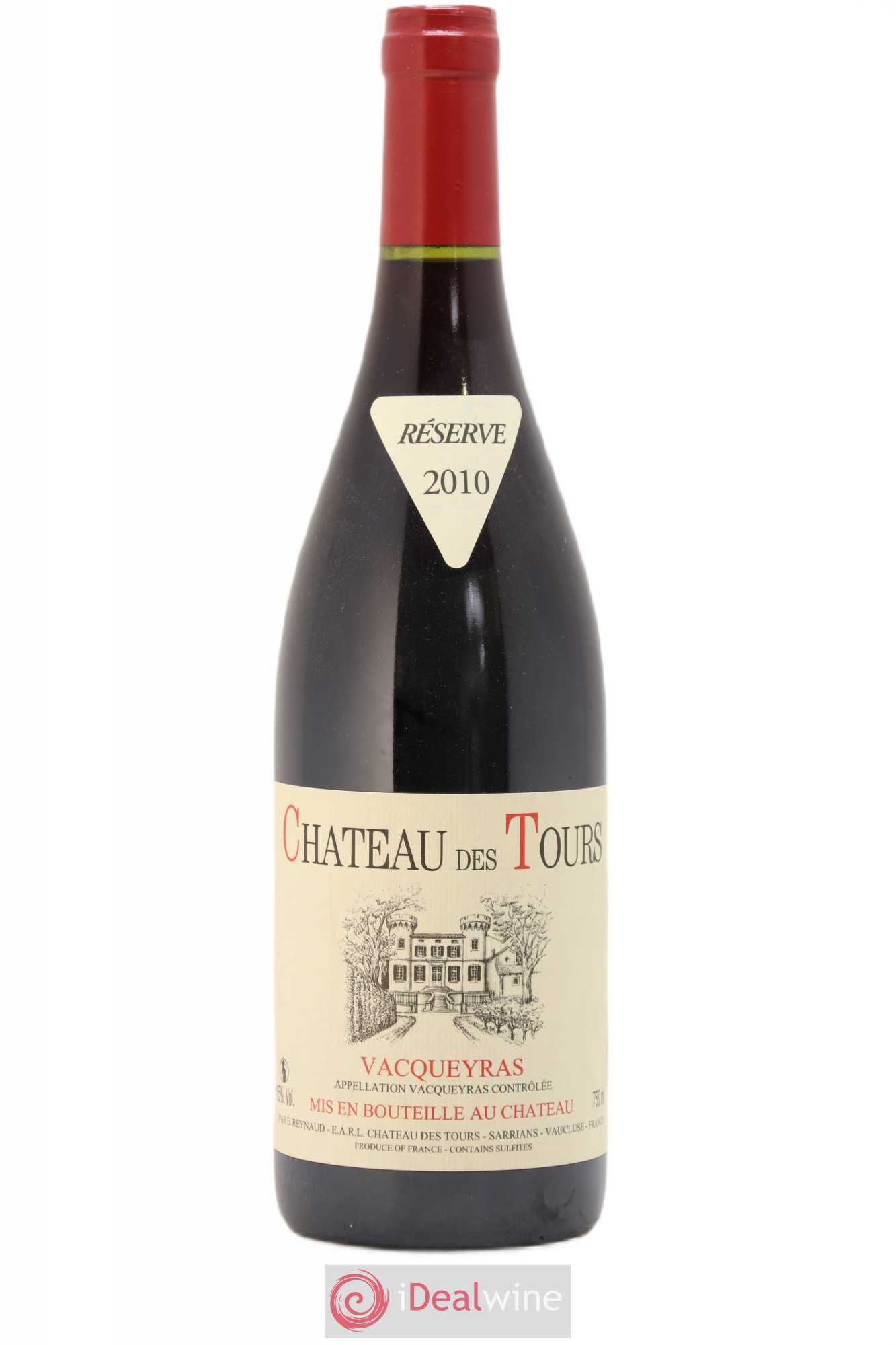 Vacqueyras Château des Tours Emmanuel Reynaud 2010 - Lot de 1 bouteille - 0