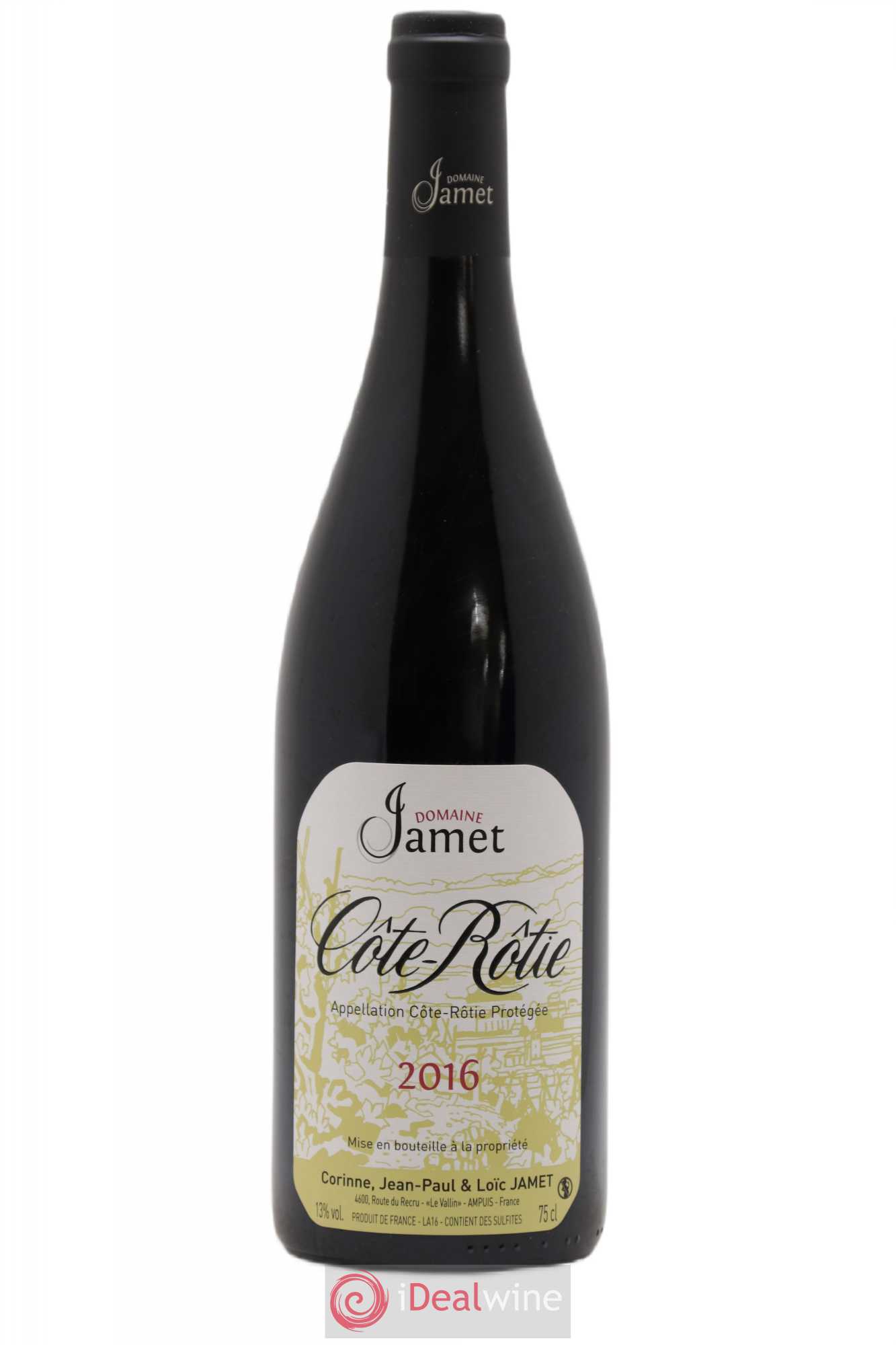 Côte-Rôtie Jamet (Domaine) 2016 - Lot de 1 bouteille - 0
