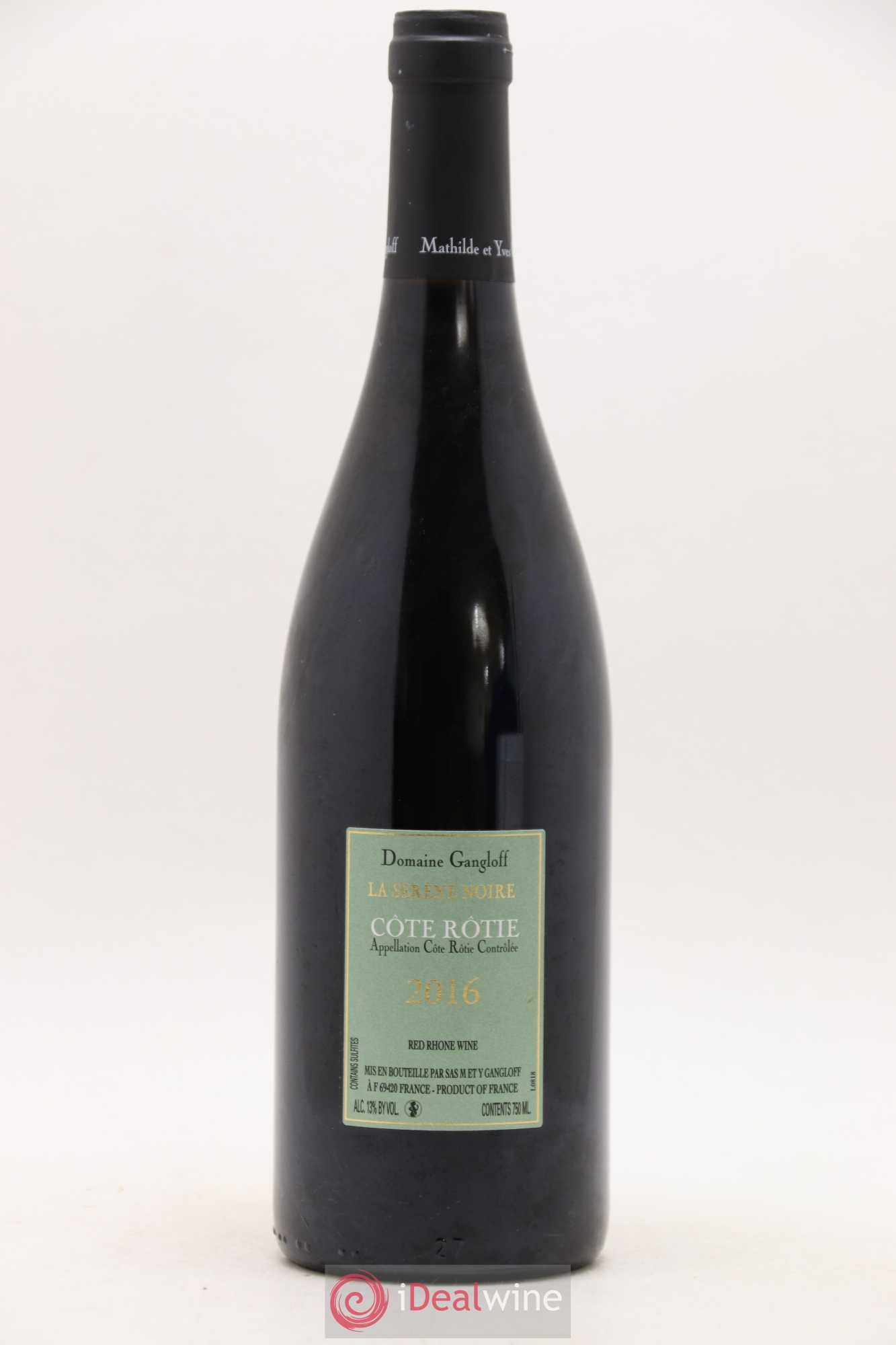 Côte-Rôtie La Sereine Noire Gangloff (Domaine) 2016 - Lot de 1 bouteille - 1