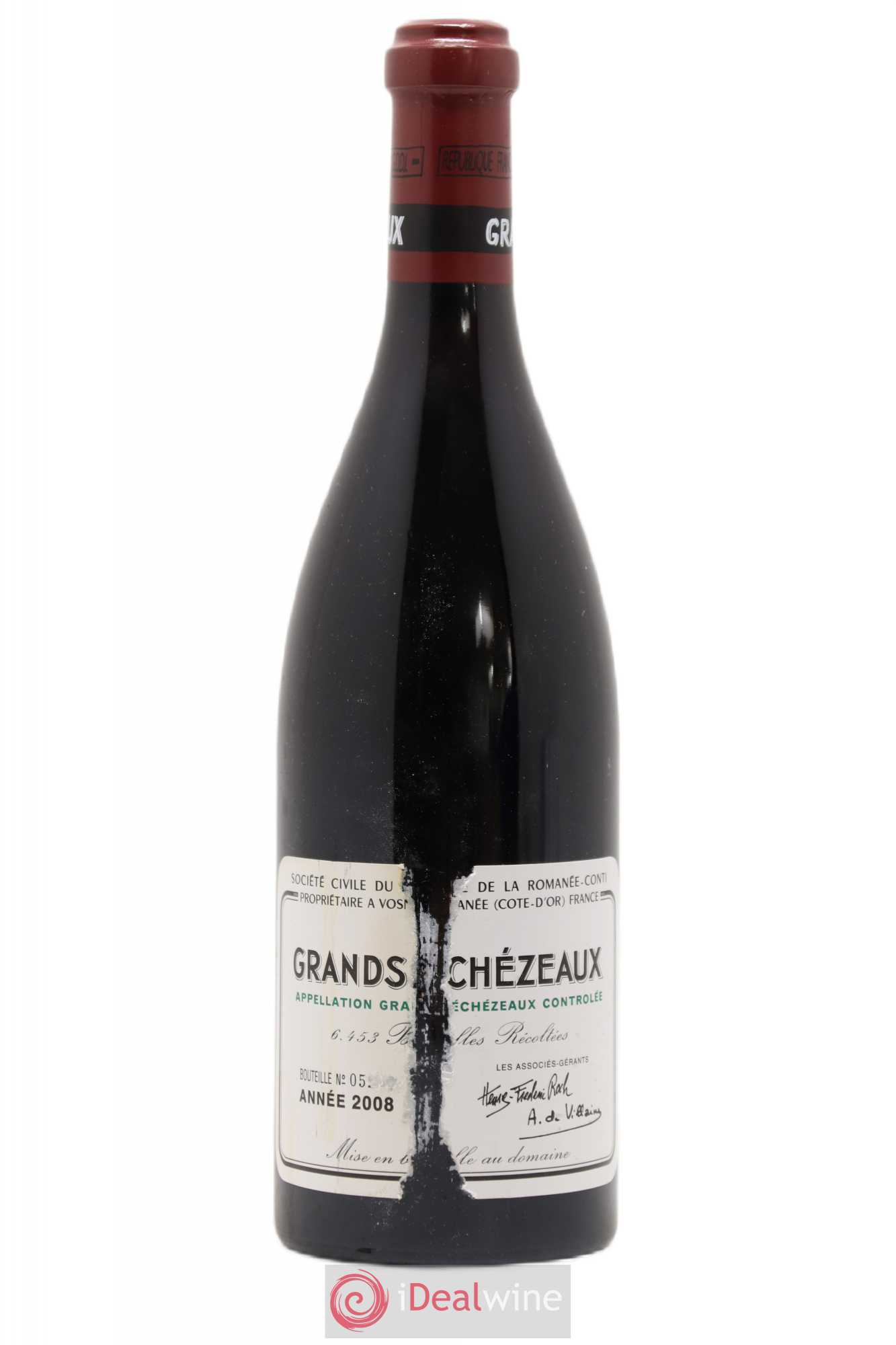 Grands-Echezeaux Grand Cru Domaine de la Romanée-Conti 2008 - Lot de 1 bouteille - 0
