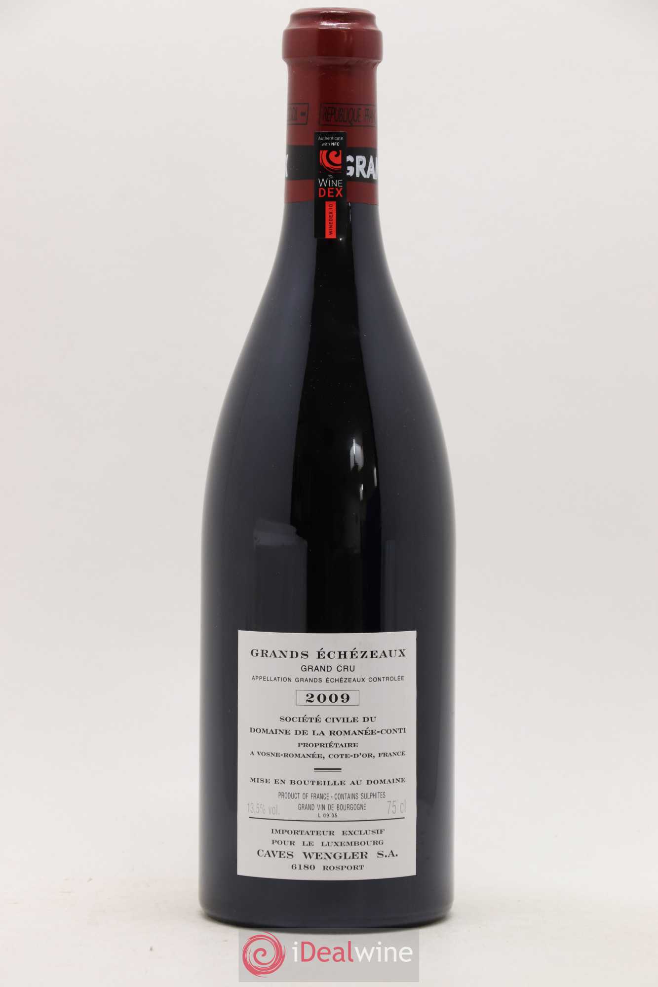 Grands-Echezeaux Grand Cru Domaine de la Romanée-Conti 2009 - Lot de 1 bouteille - 1
