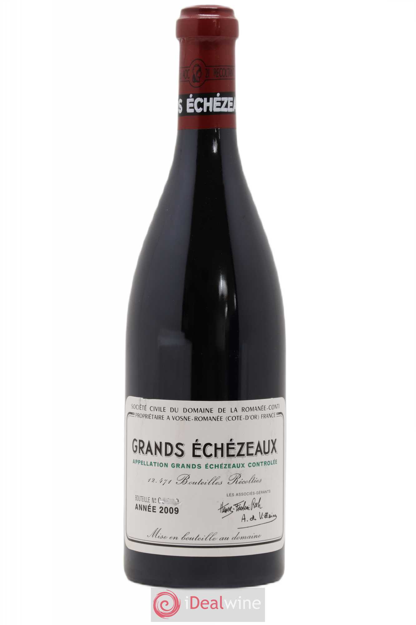 Grands-Echezeaux Grand Cru Domaine de la Romanée-Conti 2009 - Lot de 1 bouteille - 0