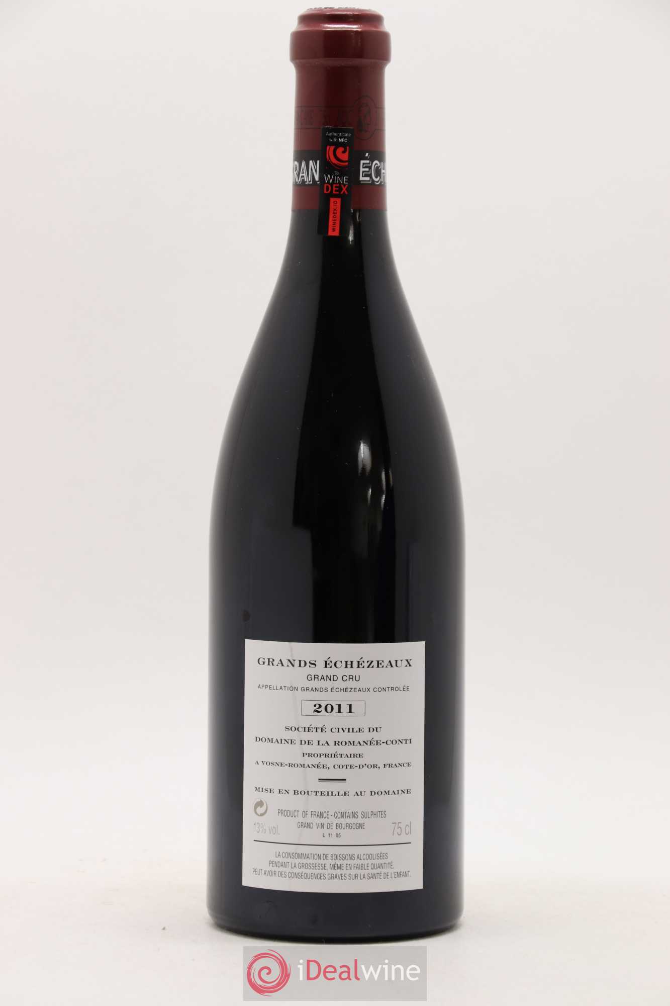 Grands-Echezeaux Grand Cru Domaine de la Romanée-Conti 2011 - Lot de 1 bouteille - 1