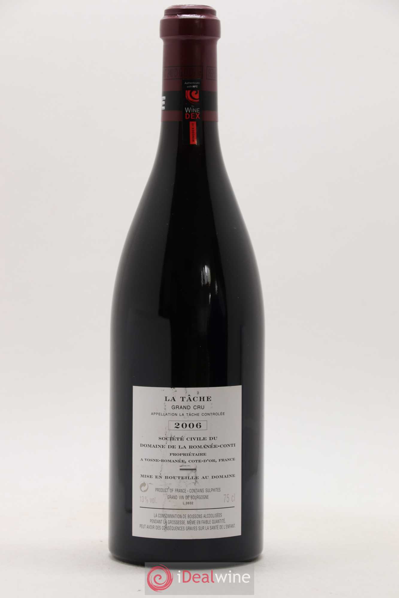 La Tâche Grand Cru Domaine de la Romanée-Conti 2006 - Lot de 1 bouteille - 1