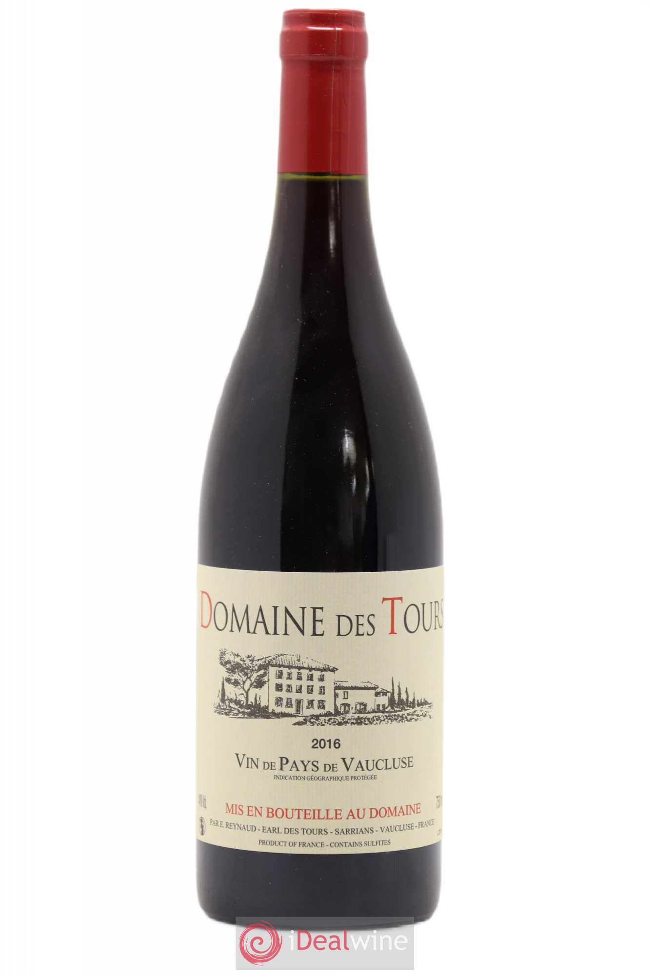 Vaucluse (Vin de Pays de Vaucluse) Domaine des Tours Emmanuel Reynaud 2016 - Lot de 1 bouteille - 0