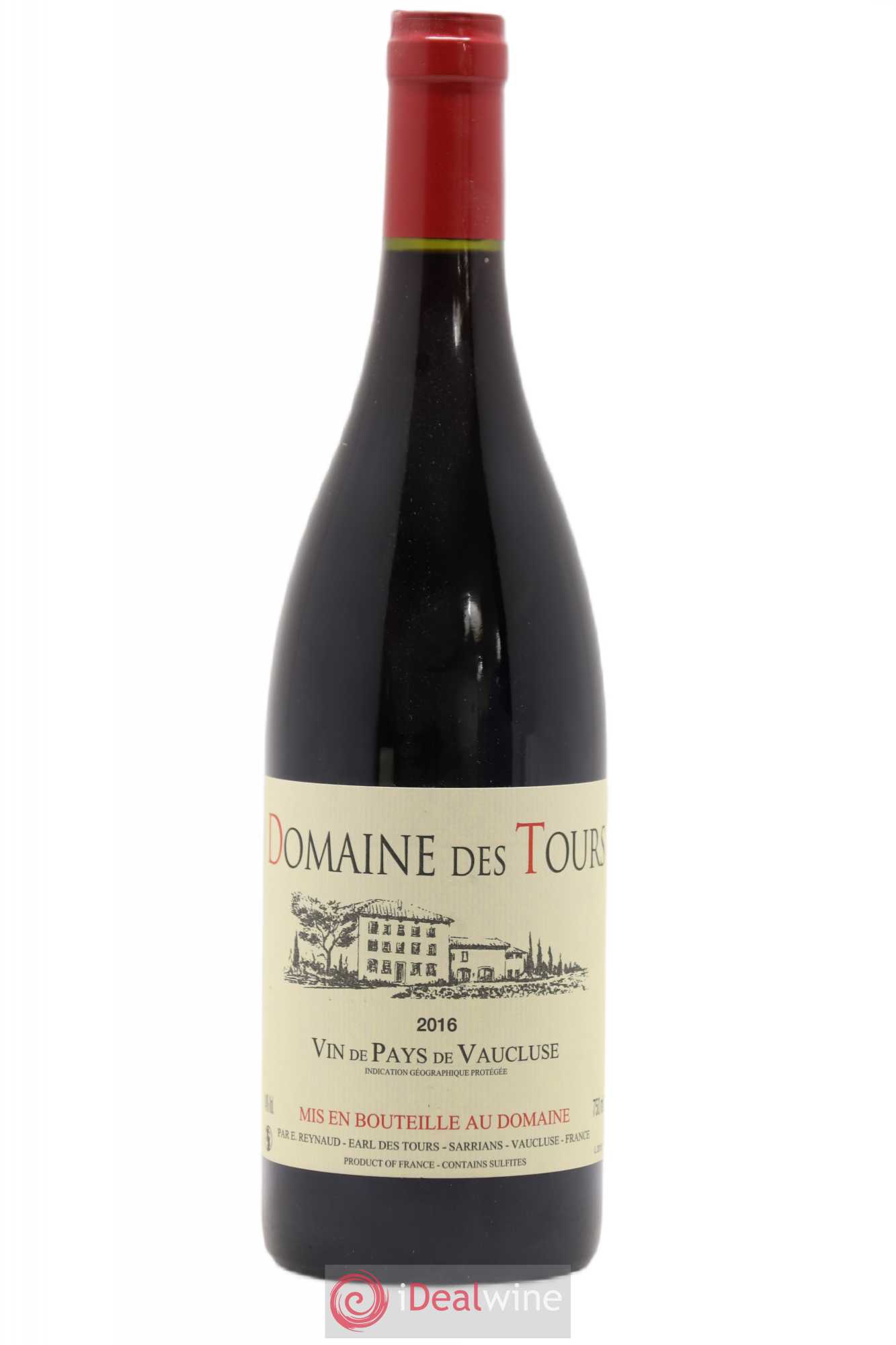 Vaucluse (Vin de Pays de Vaucluse) Domaine des Tours Emmanuel Reynaud 2016 - Lot de 1 bouteille - 0