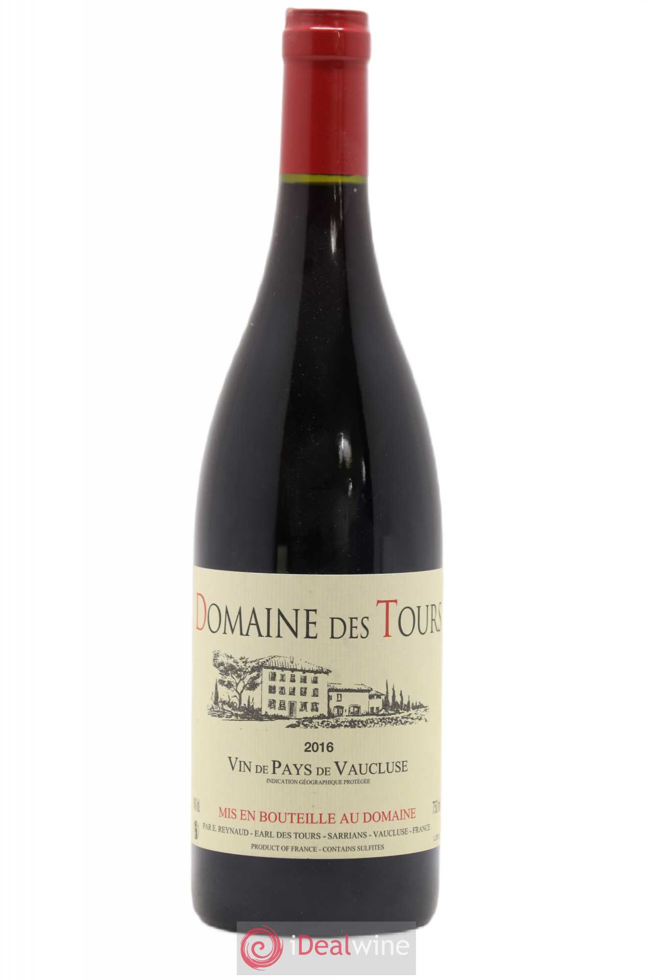 Vaucluse (Vin de Pays de Vaucluse) Domaine des Tours Emmanuel Reynaud 2016 - Lot de 1 bouteille - 0