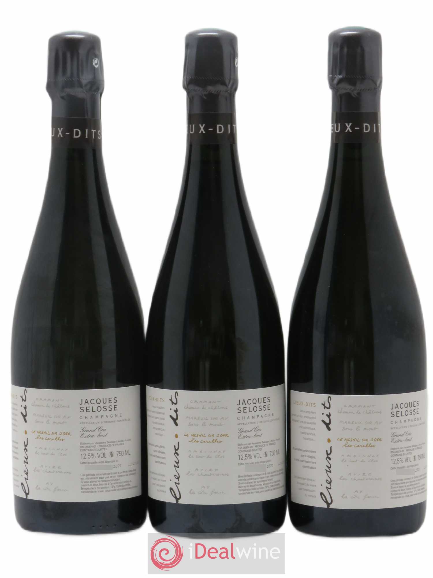 Les Carelles Blanc de Blancs Jacques Selosse - Lot de 3 bouteilles - 0