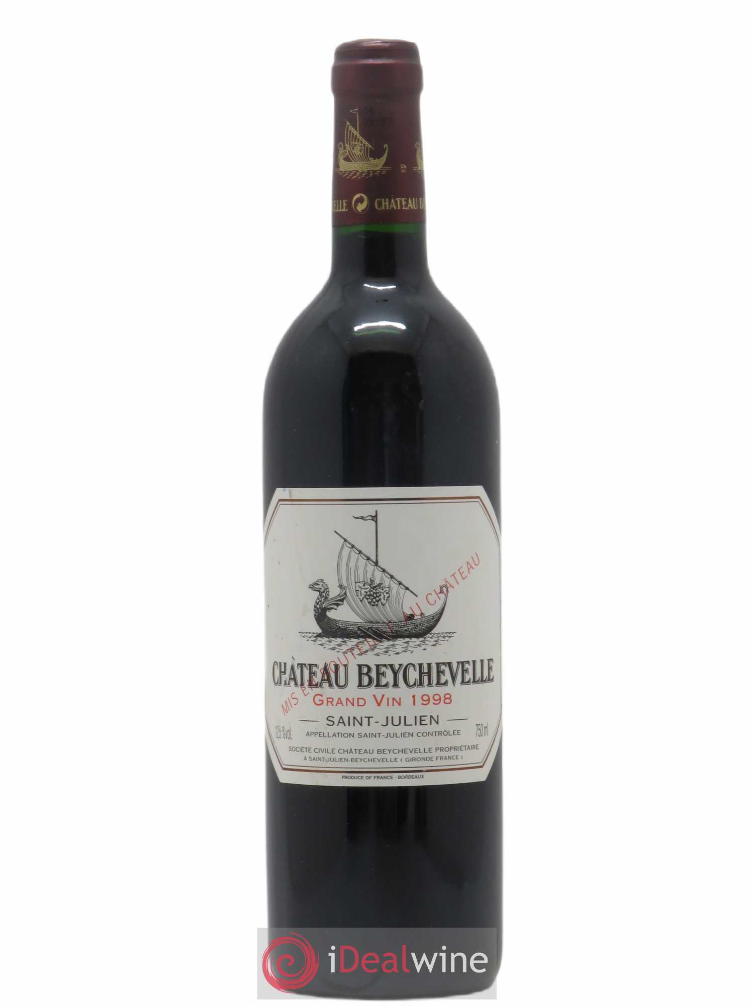 Château Beychevelle 4ème Grand Cru Classé 1998 - Lot de 1 bouteille - 0