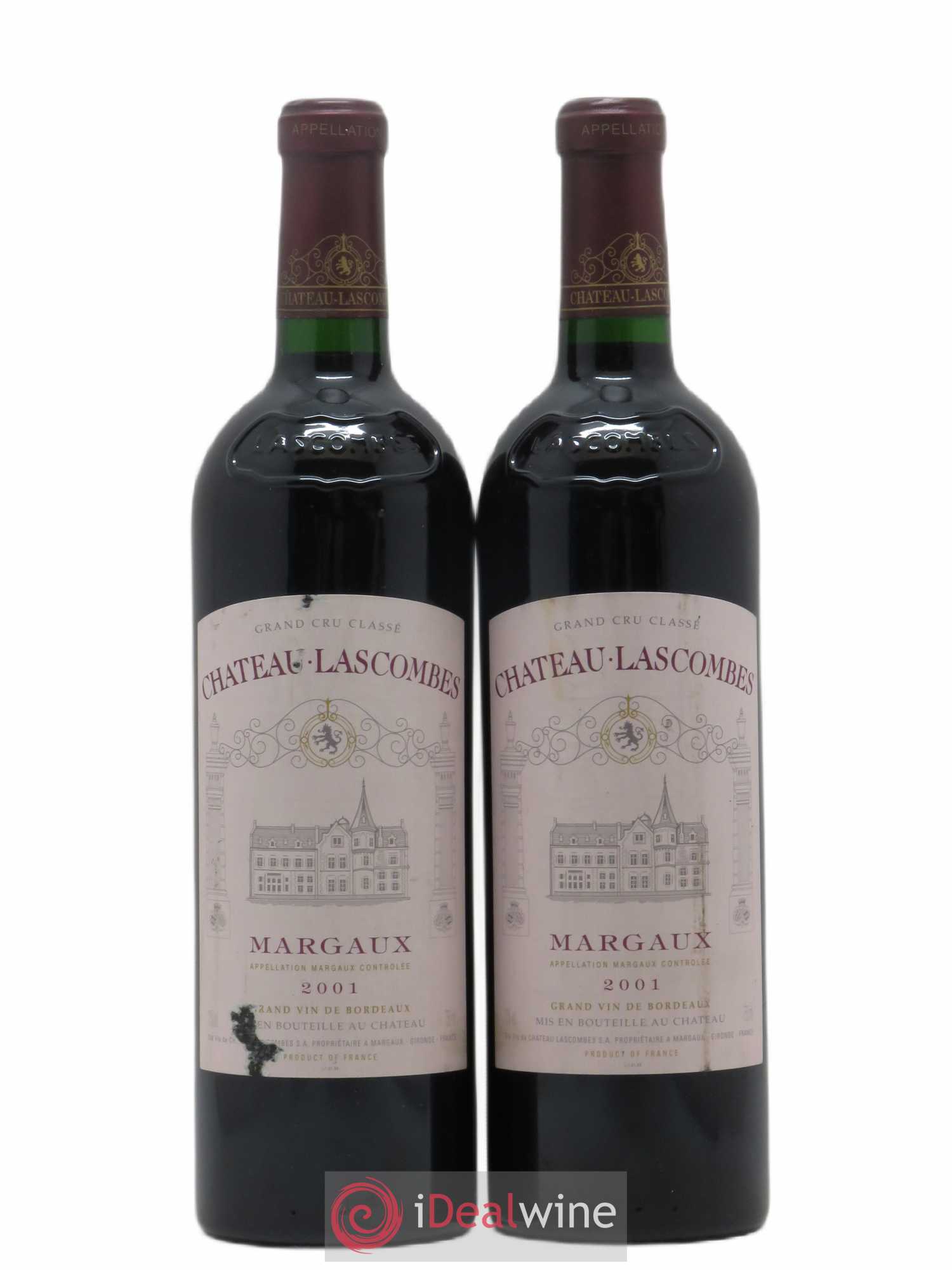 Château Lascombes 2ème Grand Cru Classé 2001 - Lot de 2 bouteilles - 0